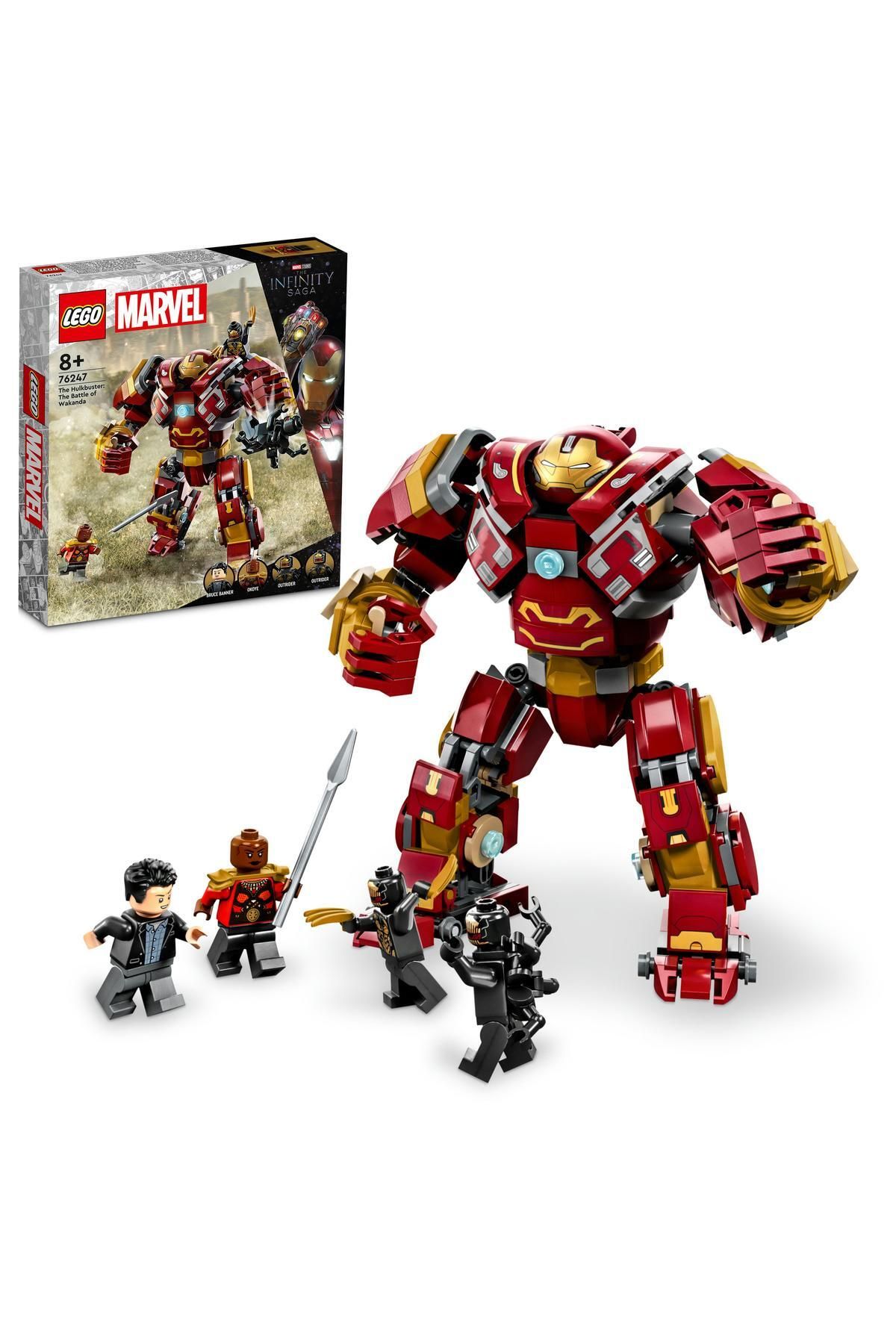 ® Marvel Hulkbuster: Wakanda Savaşı 76247 - 8 Yaş ve Üzeri Çocuklar için Yapım Seti (385 Parça)