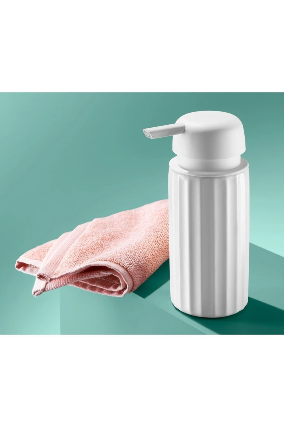 Seramik Sıvı Sabunluk, Beyaz