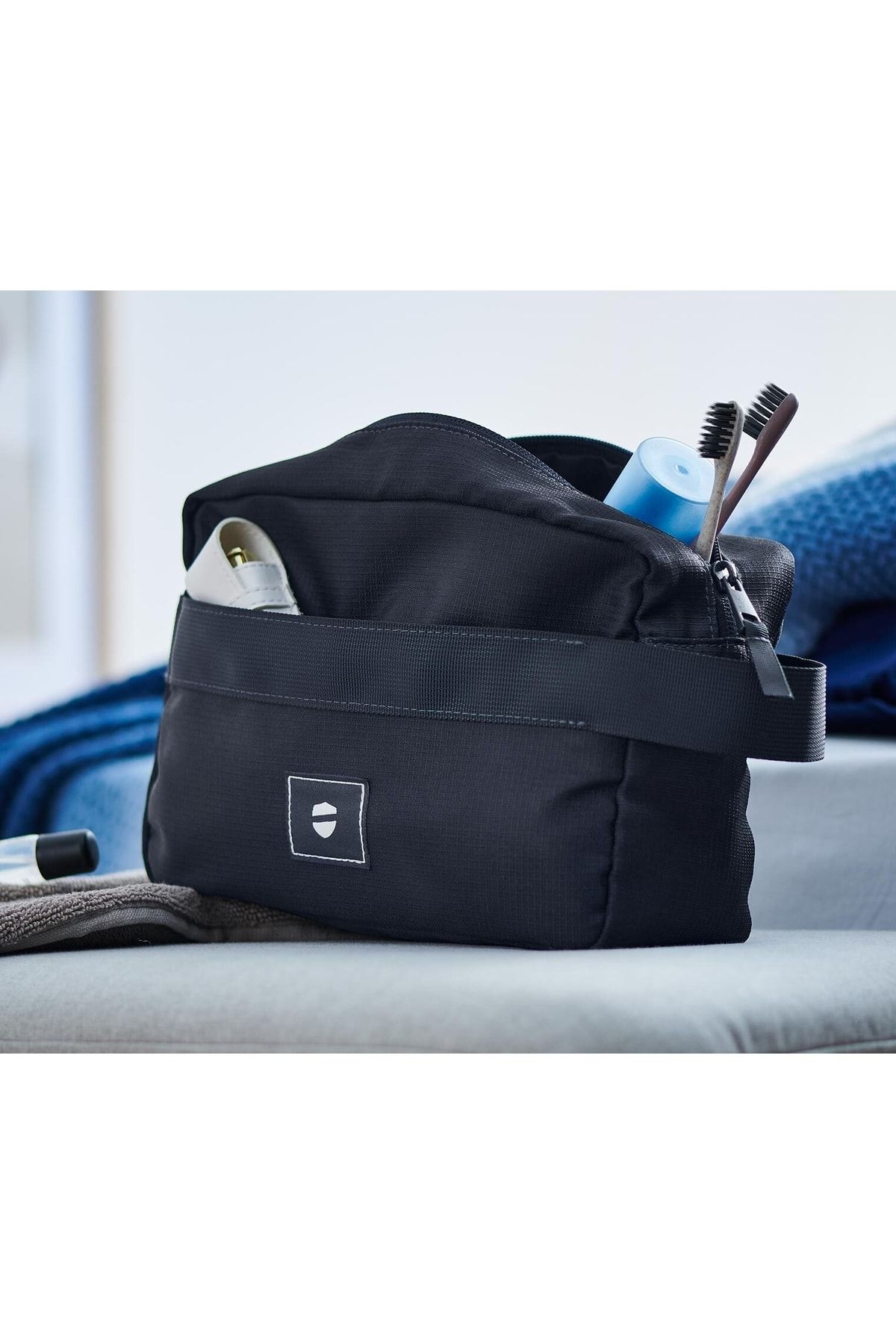 Mavi Kişisel Bakım Çantası