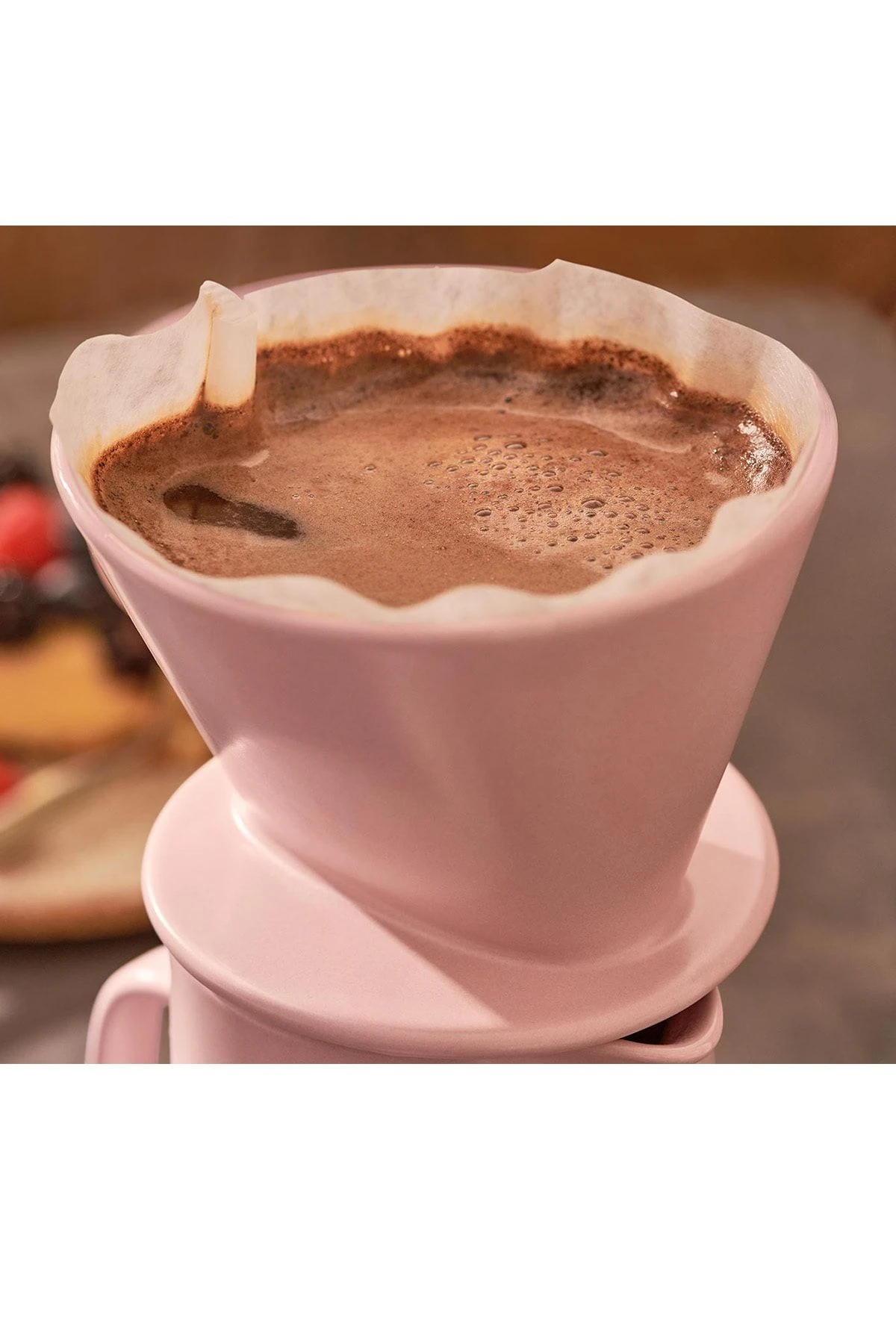 Filtreli Kahve Demliği Pembe