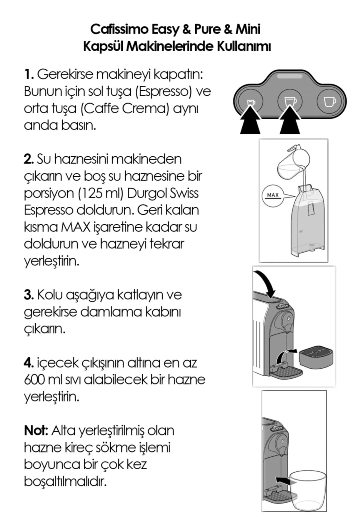 Kahve Makinası Kireç Sökücü Isviçre Menşeili 125 gr