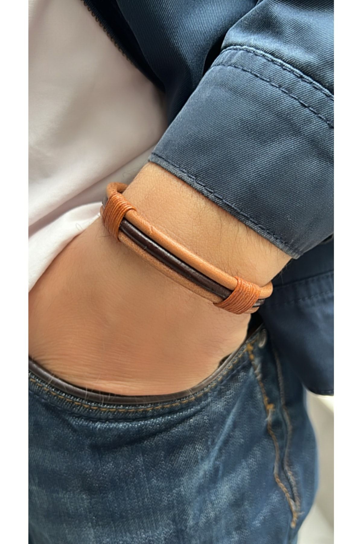 Men's Leather Handmade Bracelet