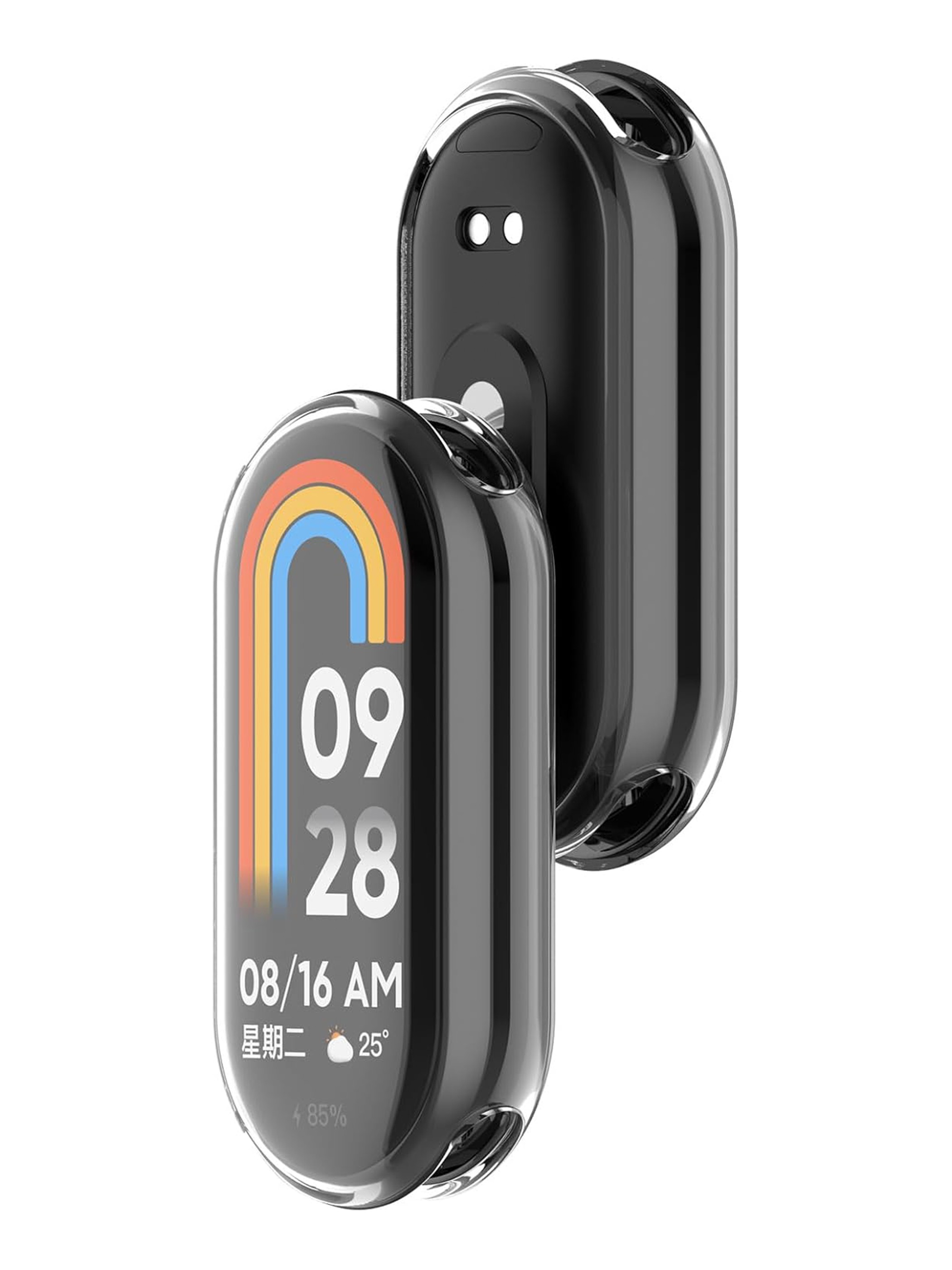 Xiaomi Mi Band 8 / Mi Band 9 Uyumlu Şeffaf Silikon Kasa ve Ekran Koruyucu