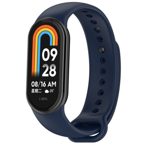 Xiaomi Mi Band 8 / Mi Band 9 Uyumlu Silikon Kordon - Lacivert