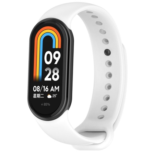 Xiaomi Mi Band 8 / Mi Band 9 Uyumlu Silikon Kordon - Beyaz