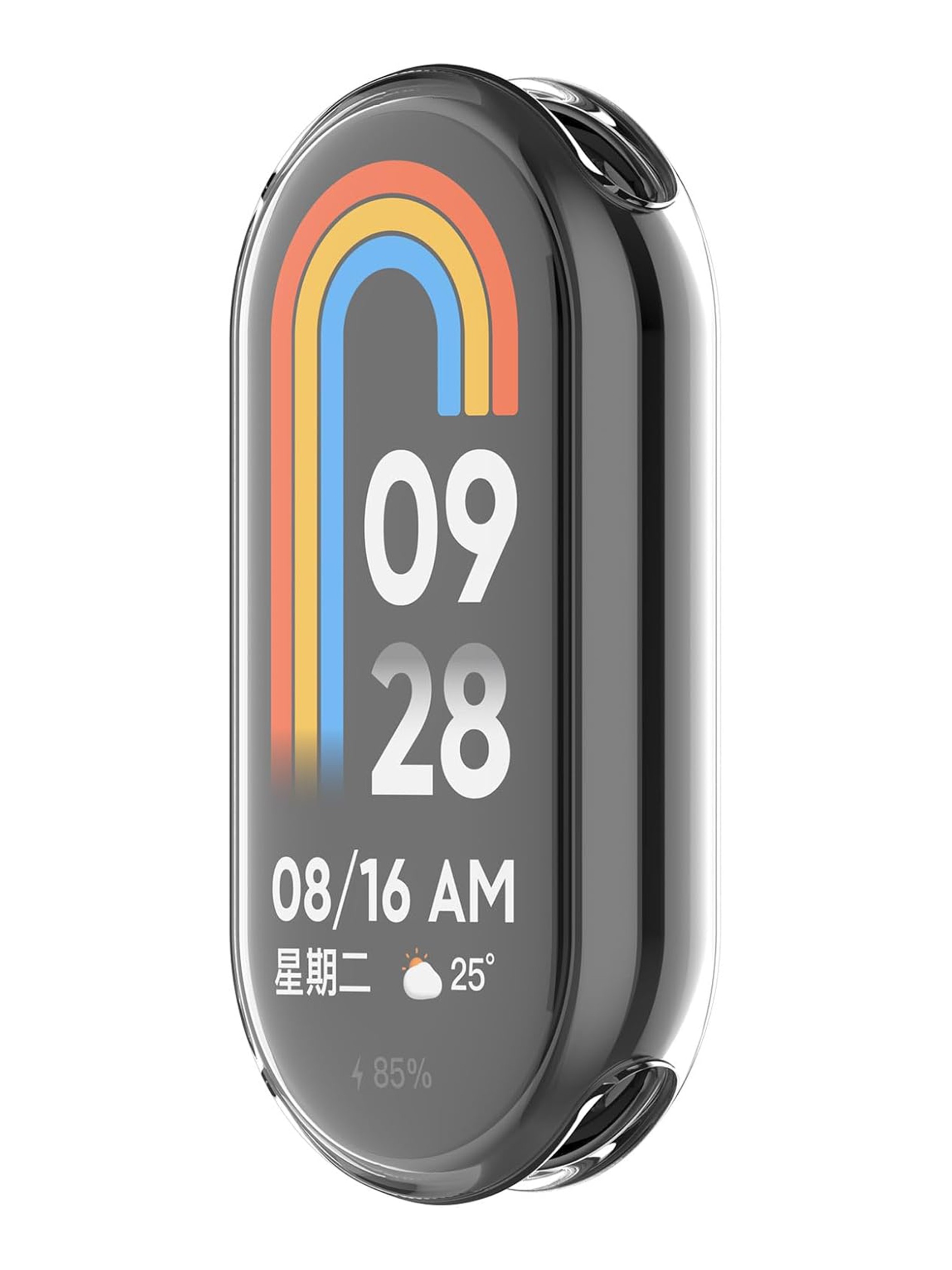 Xiaomi Mi Band 8 / Mi Band 9 Uyumlu Şeffaf Silikon Kasa ve Ekran Koruyucu