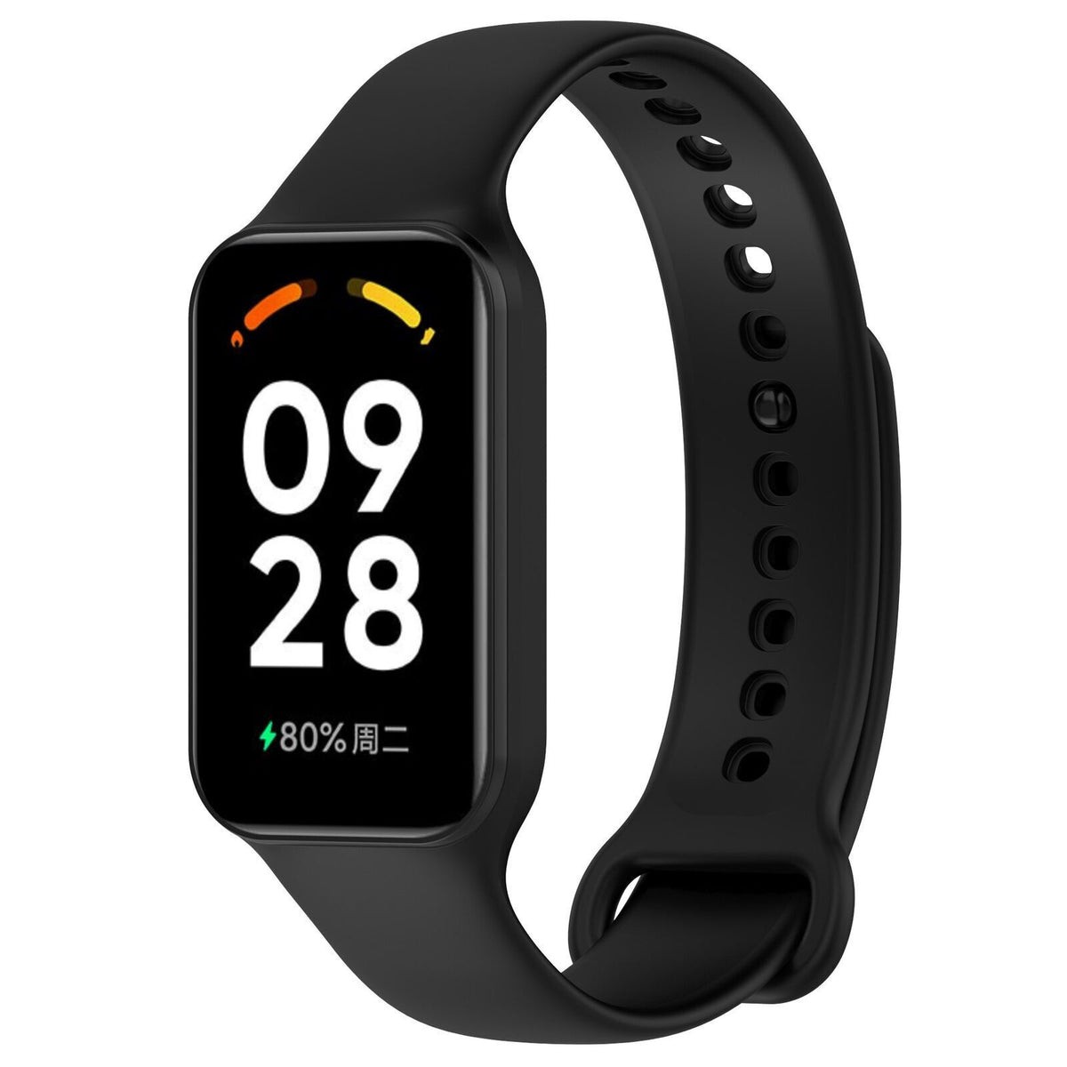 Xiaomi Smart Band 8 Active / Redmi Smart Band 2 Uyumlu Silikon Kordon - Siyah