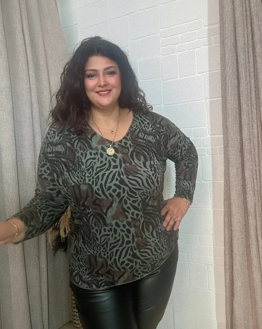 Leopar Desen İtalyan Triko