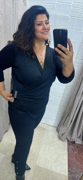 Kemerli Kruvaze Bluz