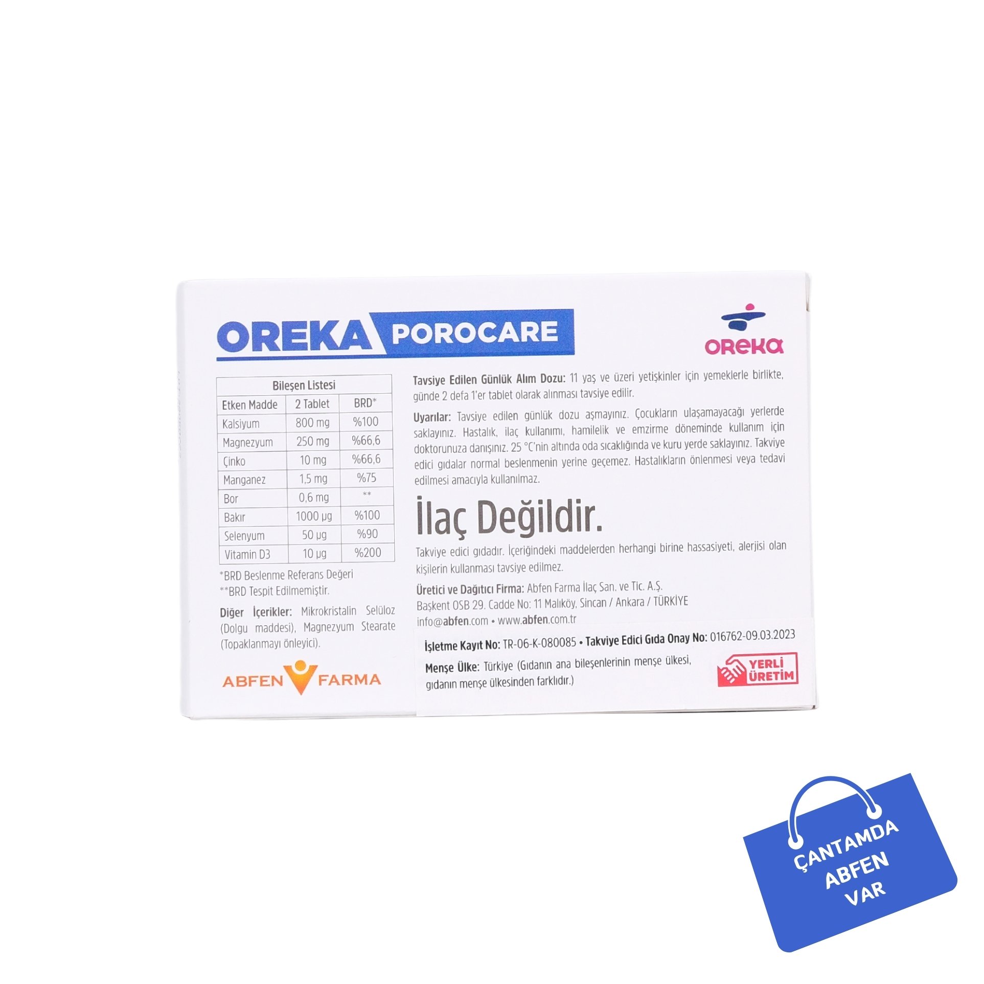 Oreka Porocare 60 Tablet