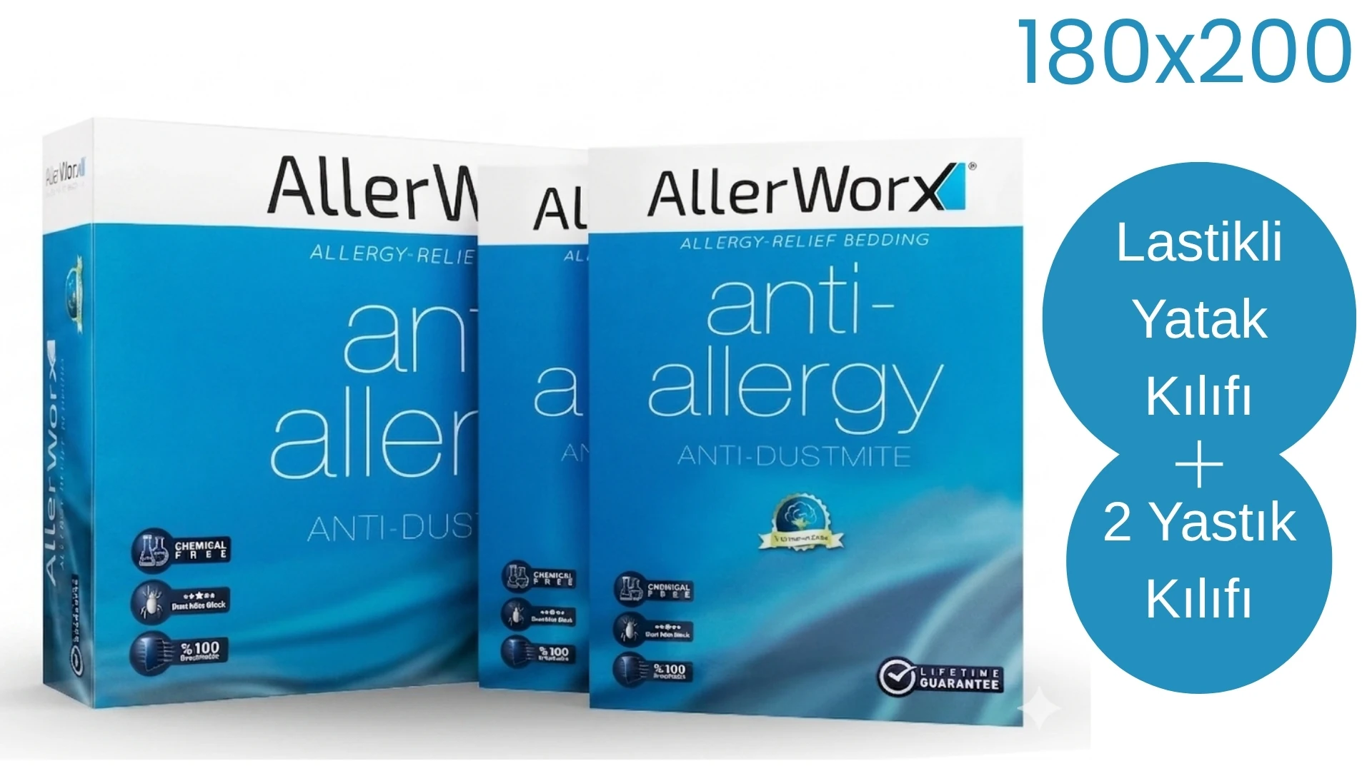 Allerworx Çift Kişilik Tatil Seti | Oteller İçin %100 Pamuklu