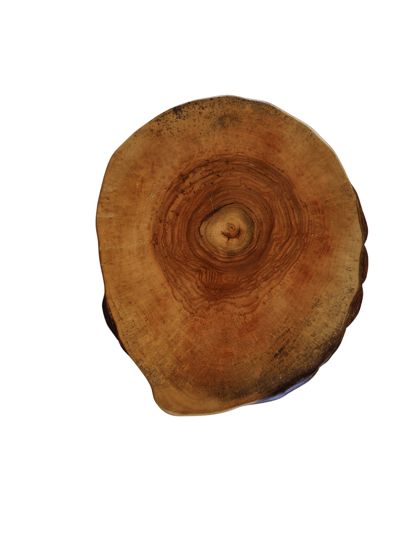 Bhr WooD 45x45 cm Masif Ceviz Yan Sehpa