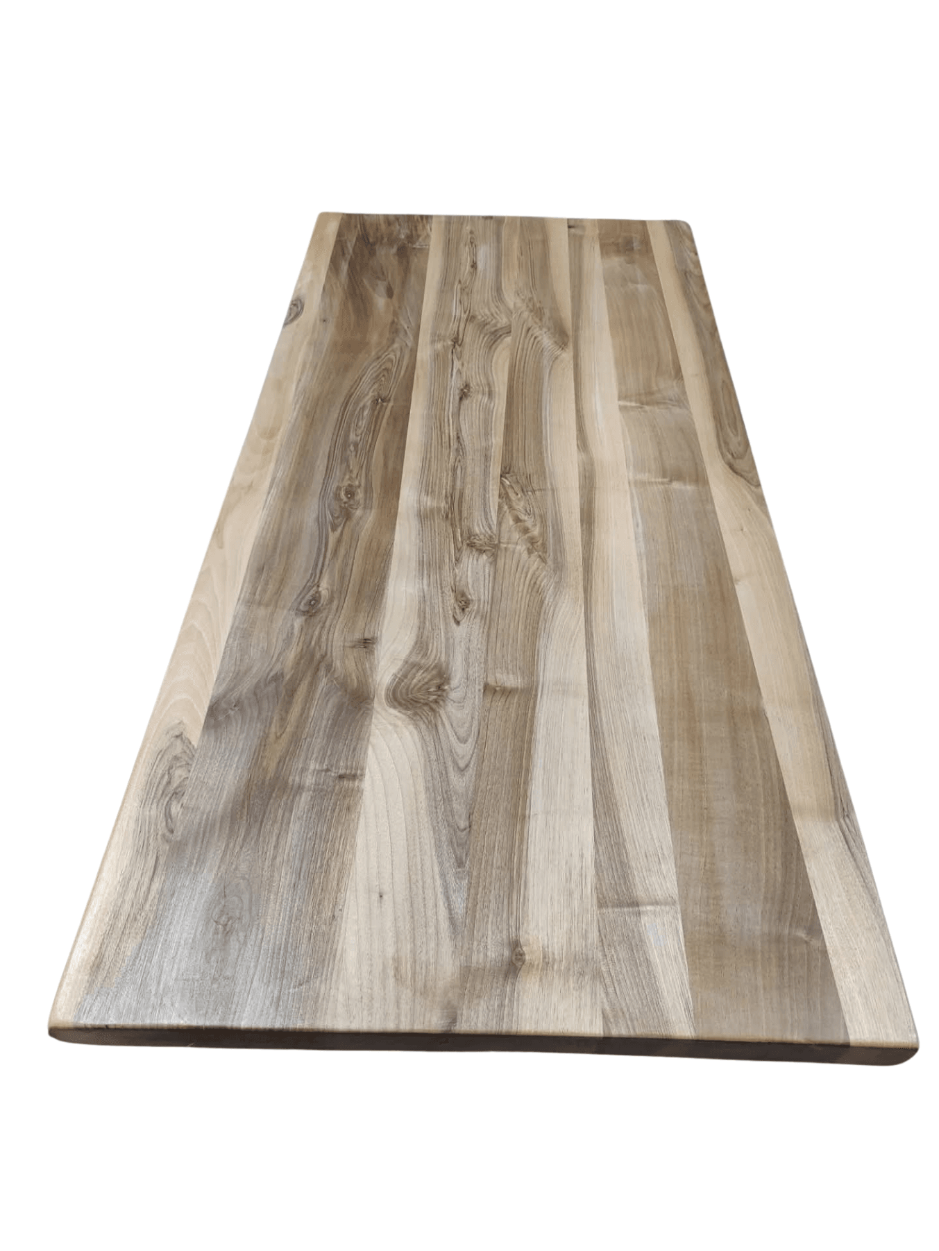 Bhr WooD 185x80 cm Masif Ceviz Kalın Doğal Tabla 8 Kişilik Masa