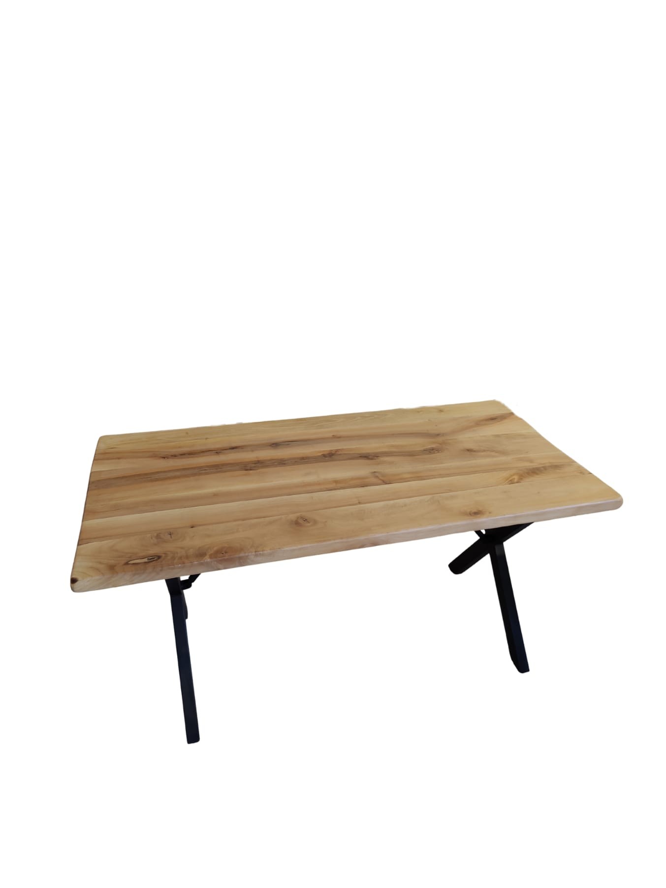 Bhr WooD 180x80 cm Masif Ceviz Kalın Tabla 6 Kişilik Masa
