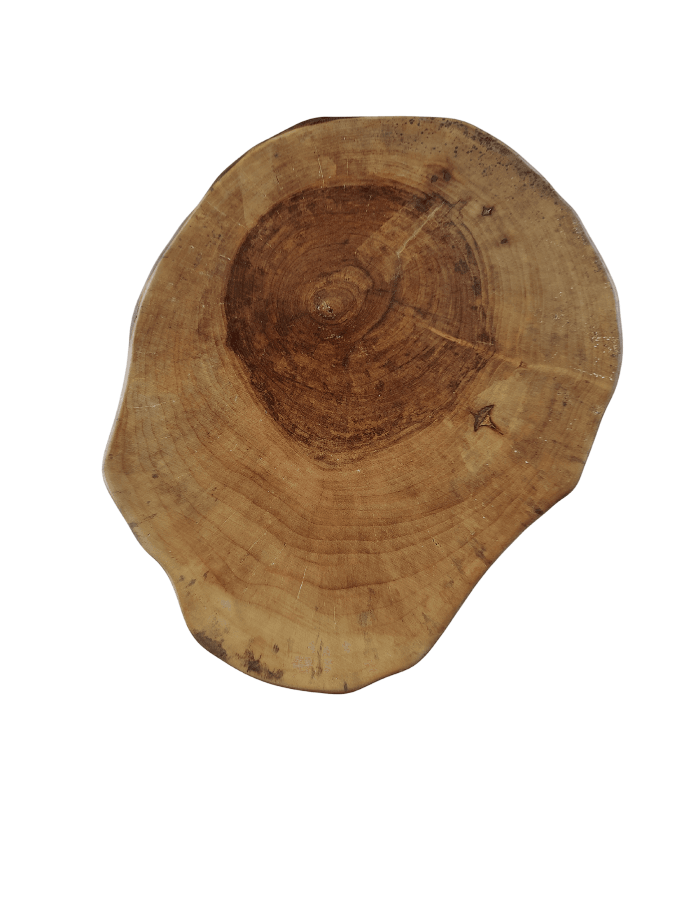 Bhr WooD 45x45 cm Masif Ceviz Yan Sehpa