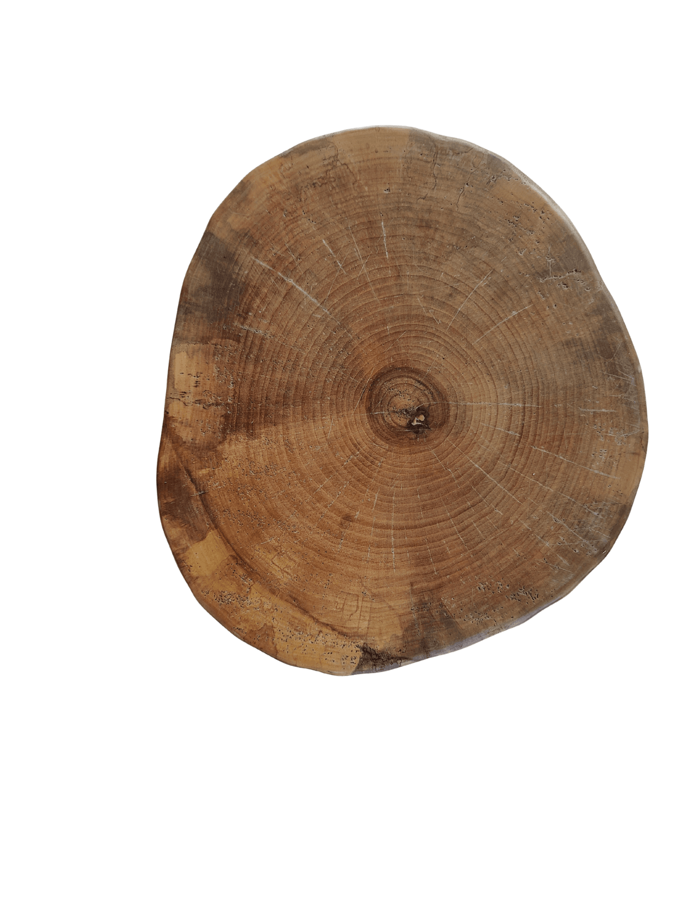 Bhr WooD 45x45 cm Masif Ceviz Yan Sehpa