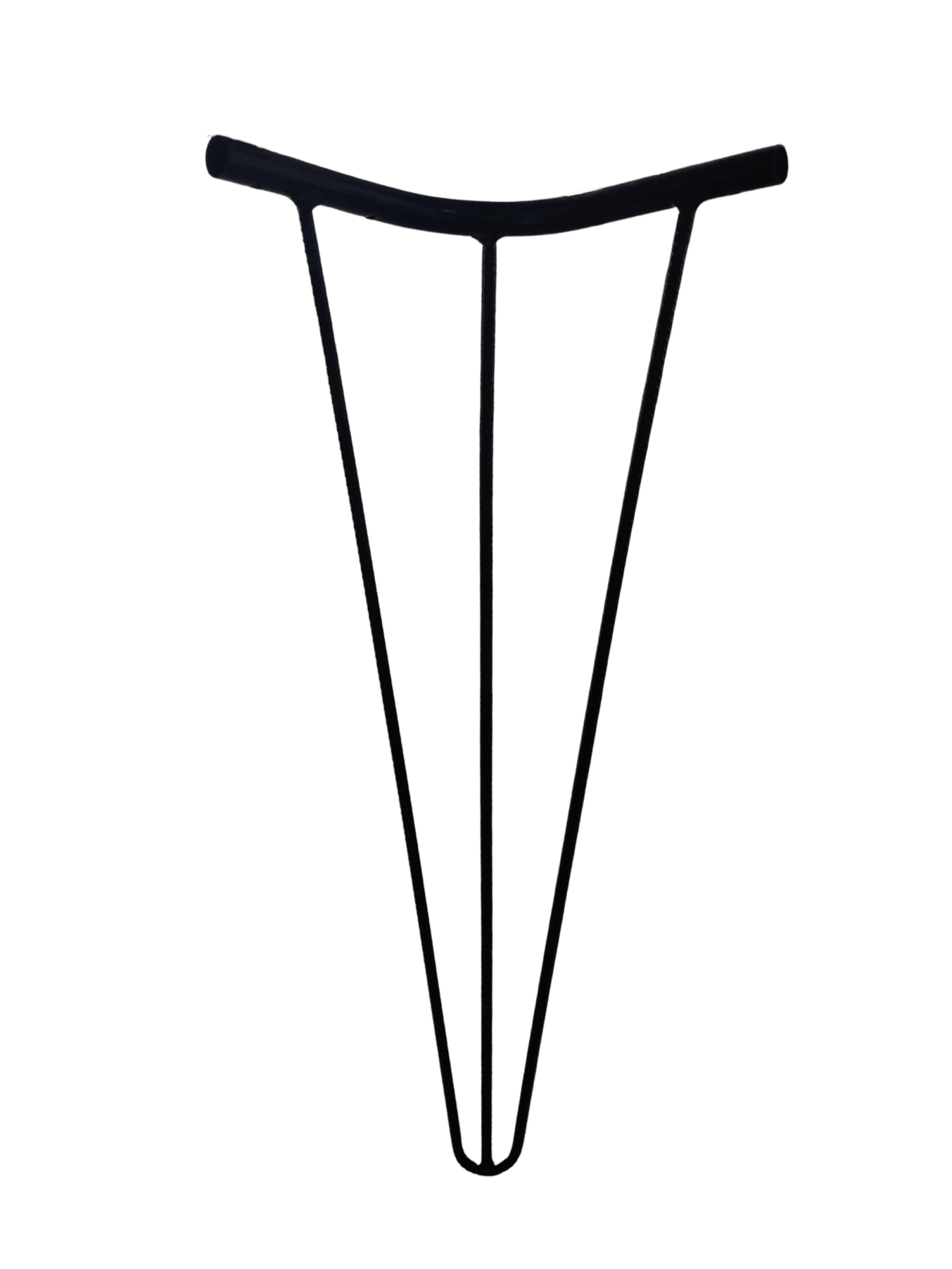 Bhr WooD 73 cm Tel Masa Ayağı – Siyah Metal – Endüstriyel Tasarım