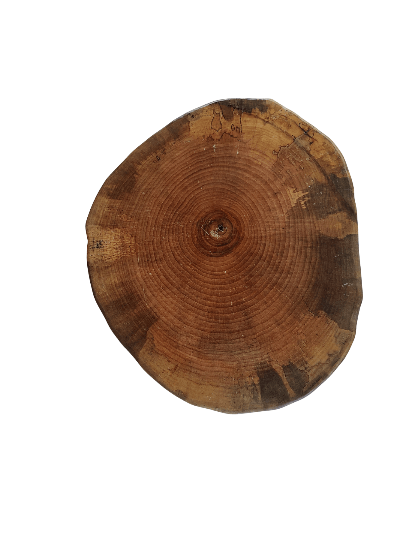 Bhr WooD 45x45 cm Masif Ceviz Yan Sehpa