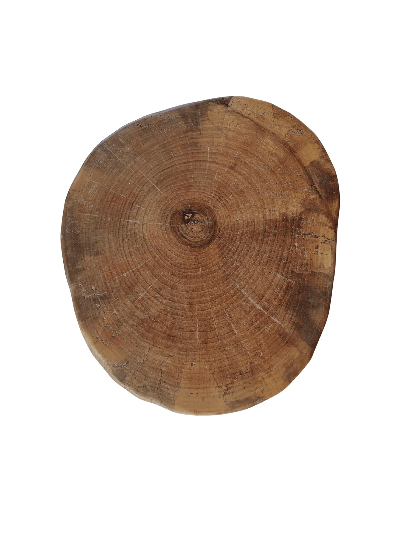 Bhr WooD 45x45 cm Masif Ceviz Yan Sehpa
