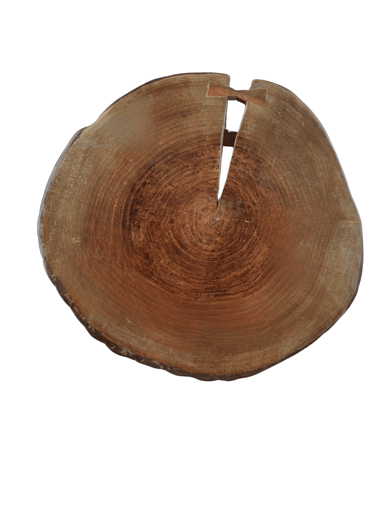 Bhr WooD 45x45 cm Masif Ceviz Yan Sehpa