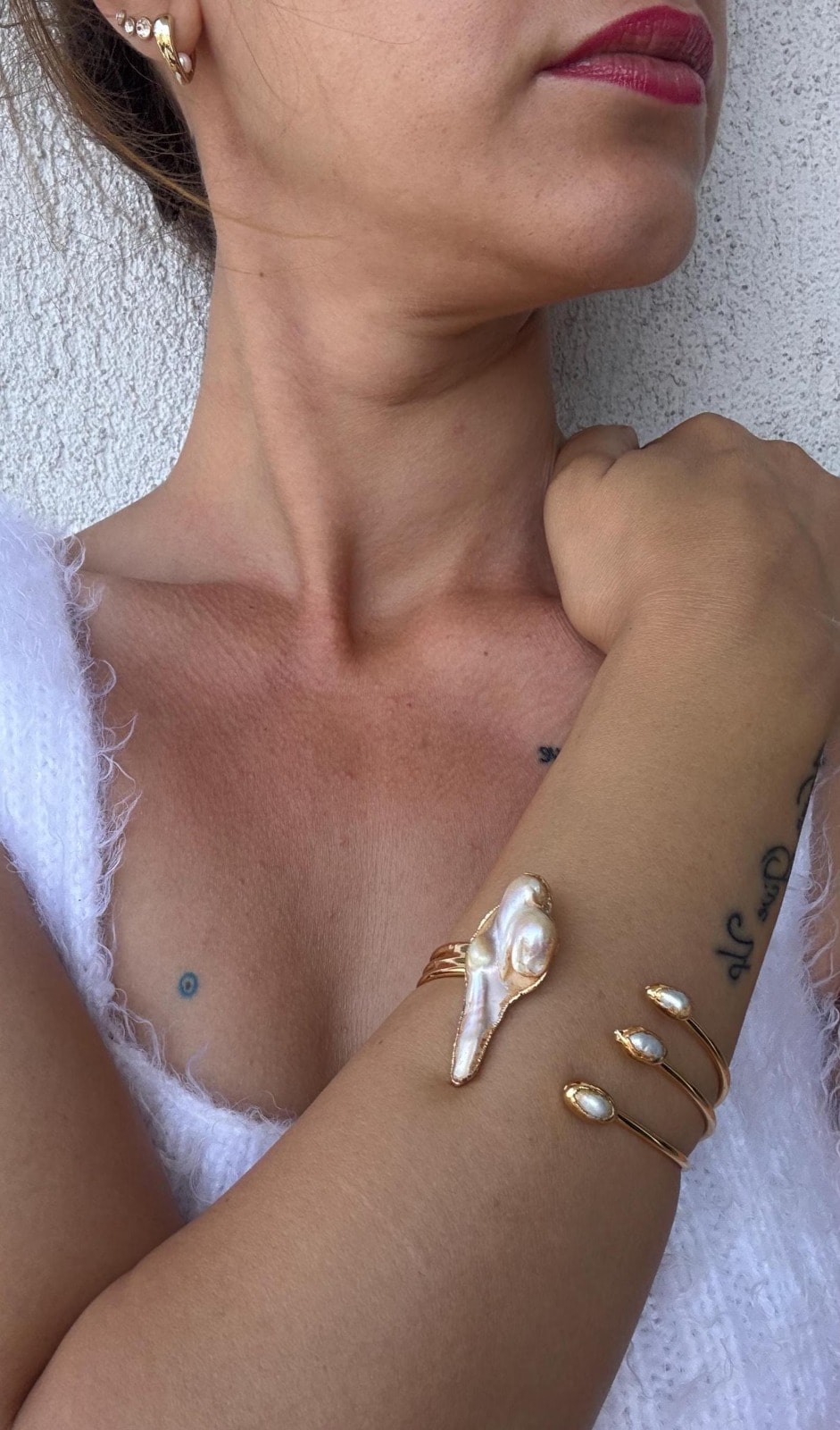 Arpa & Barok İnci Kombin Bileklik