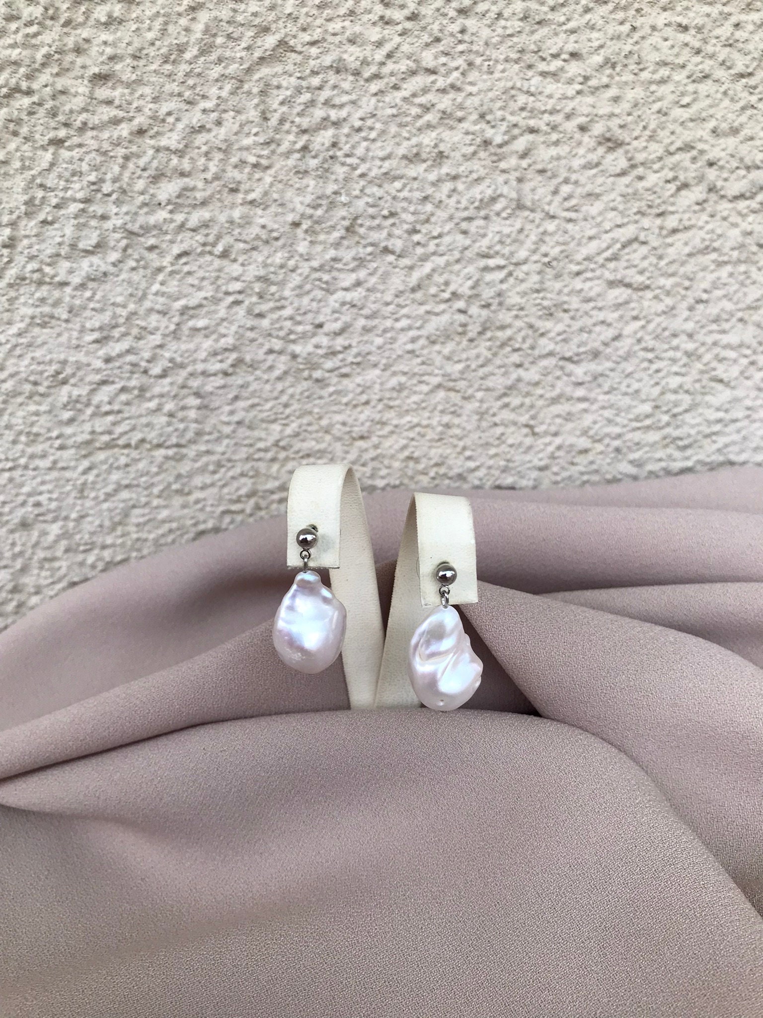 Büyük Barok İnci Küpe