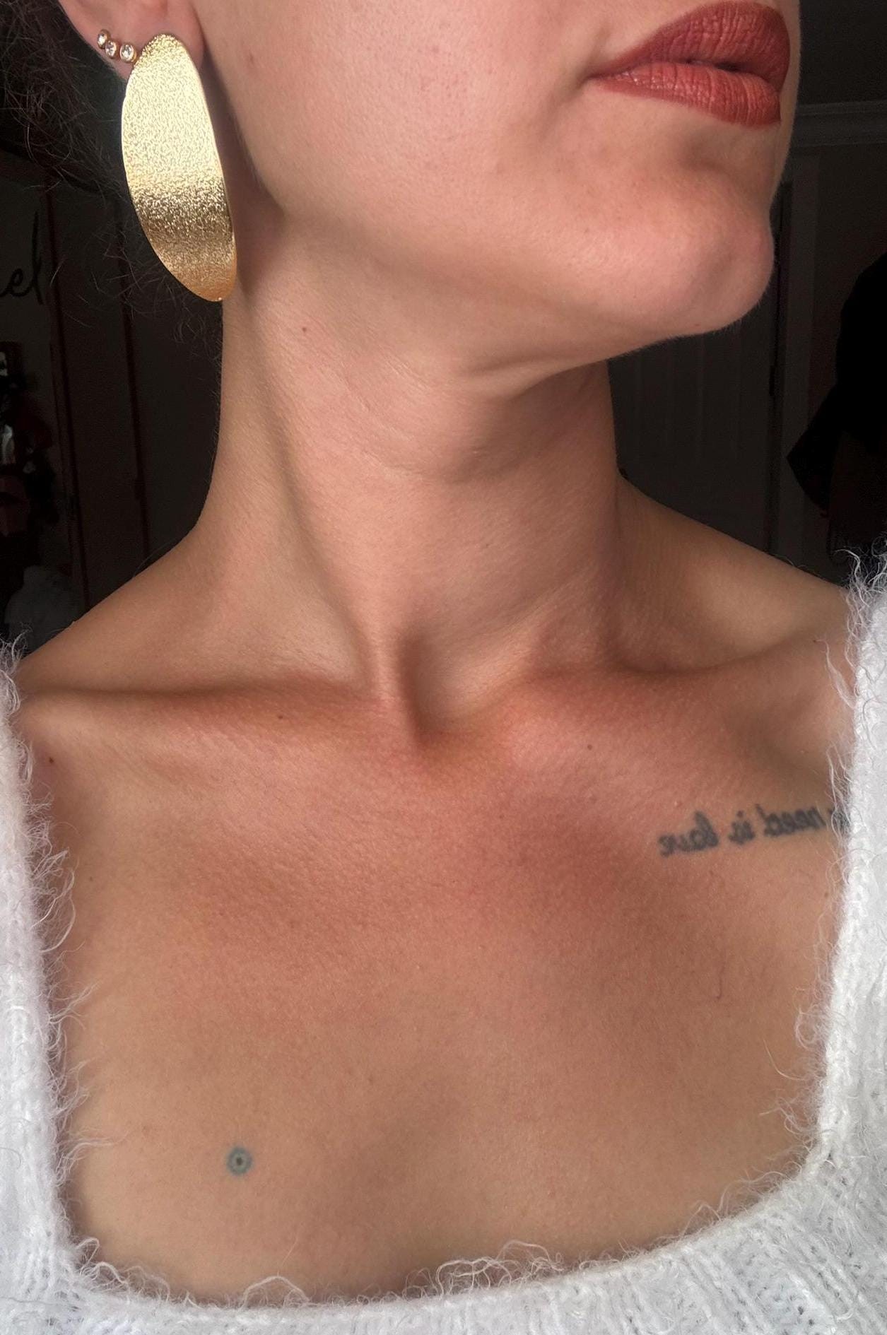 YENİ ! Oval Desenli Döküm Küpeler, El Yapımı Bronz Küpeler