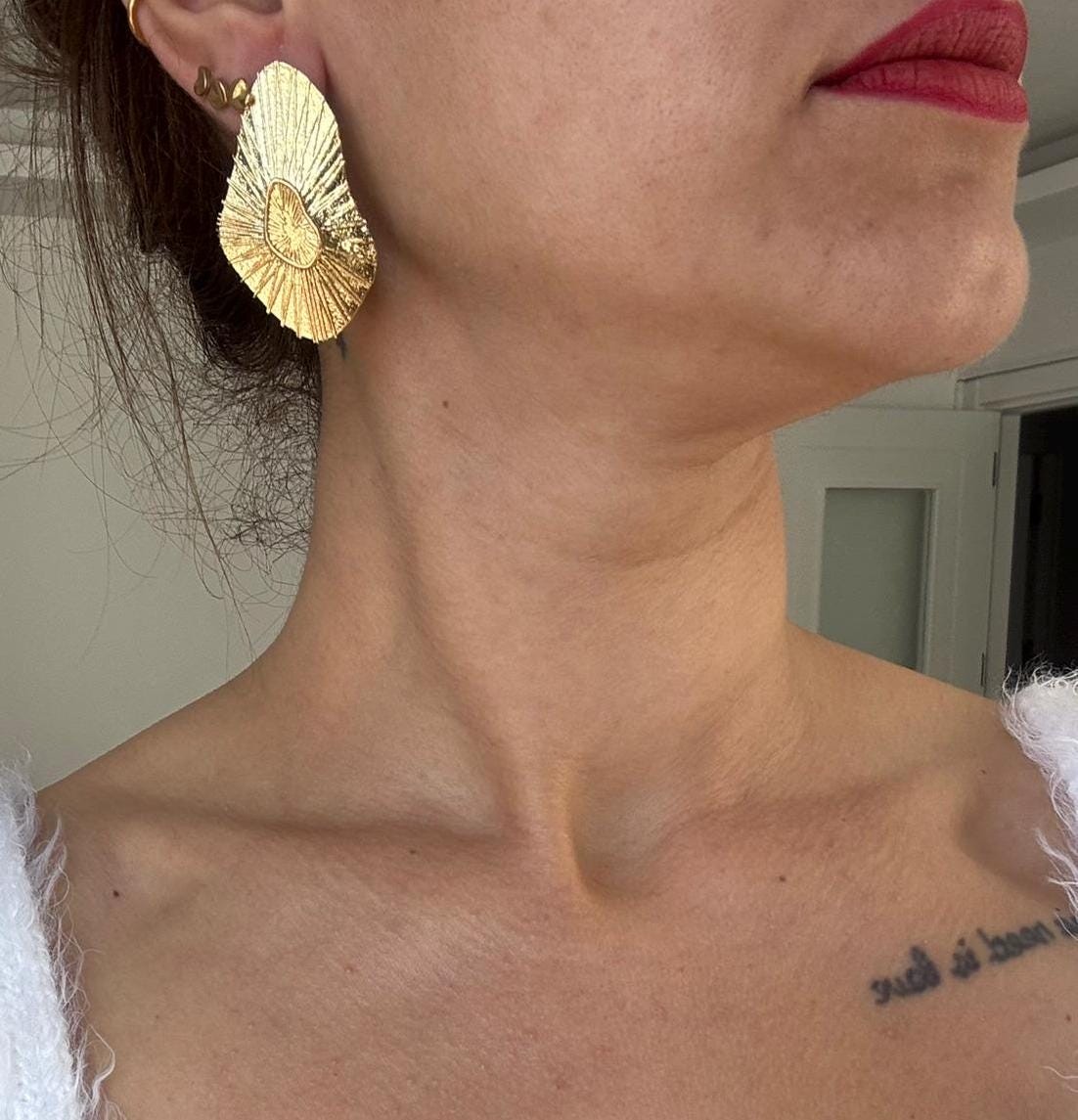 YENİ ! Özel Tasarım Döküm Küpeler, El Yapımı Bronz Küpeler