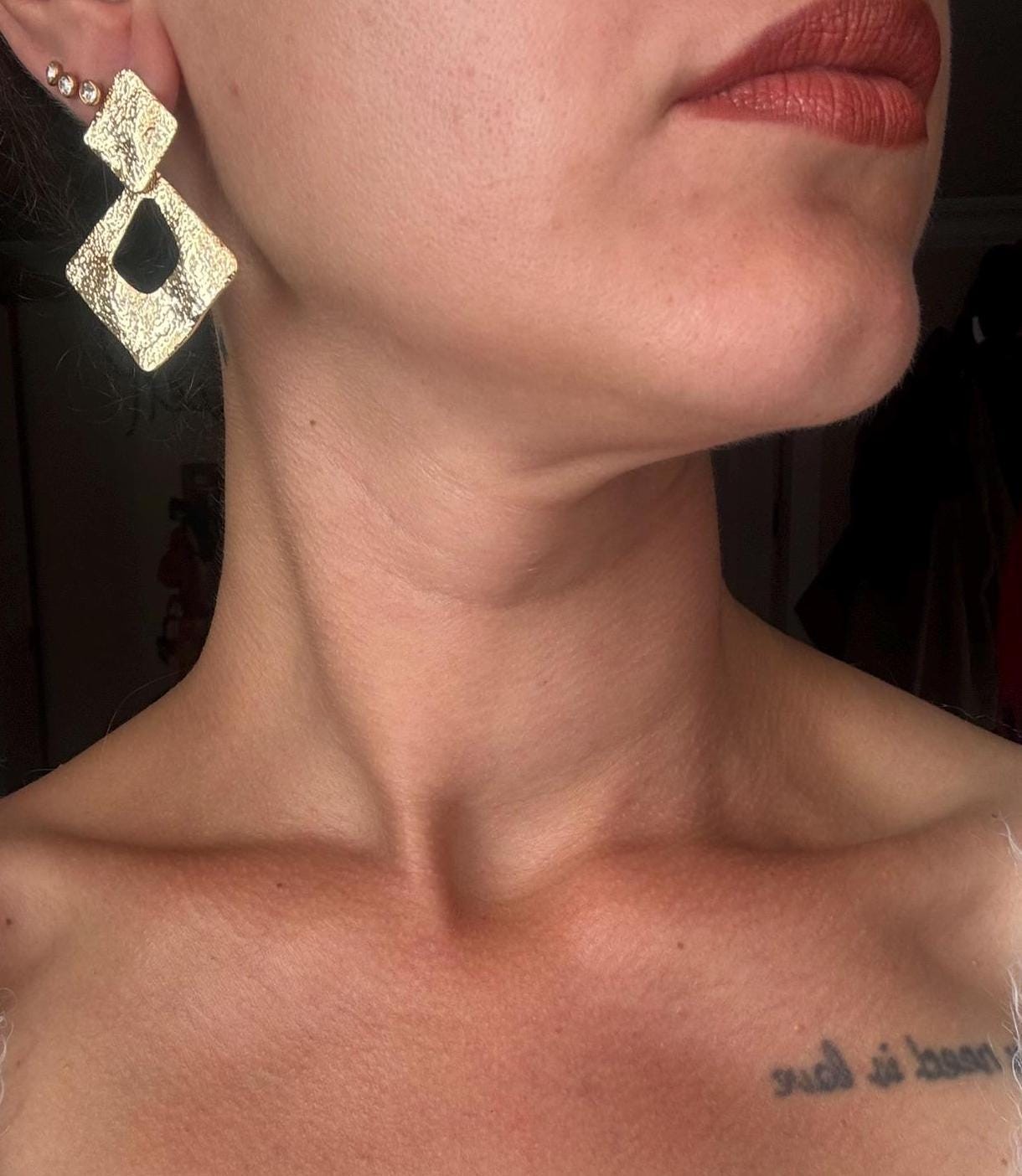 YENİ! Özel Tasarım Kare Döküm Küpe, El Yapımı Bronz Desenli Küpe
