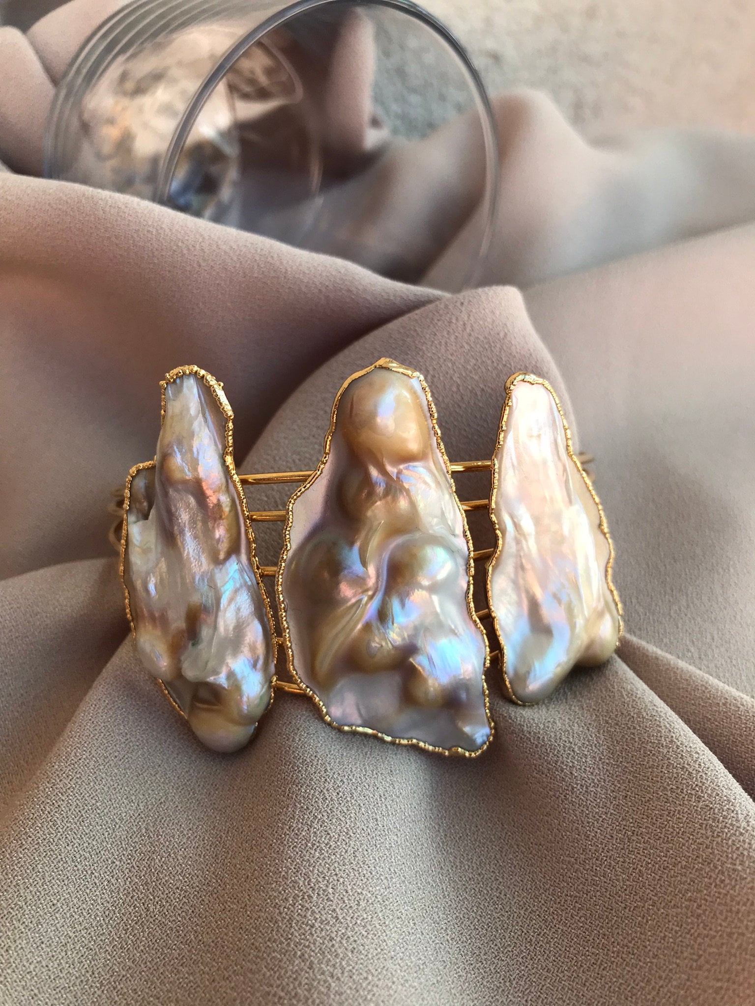 Düzensiz Kemik İnci Tasarım Bileklik