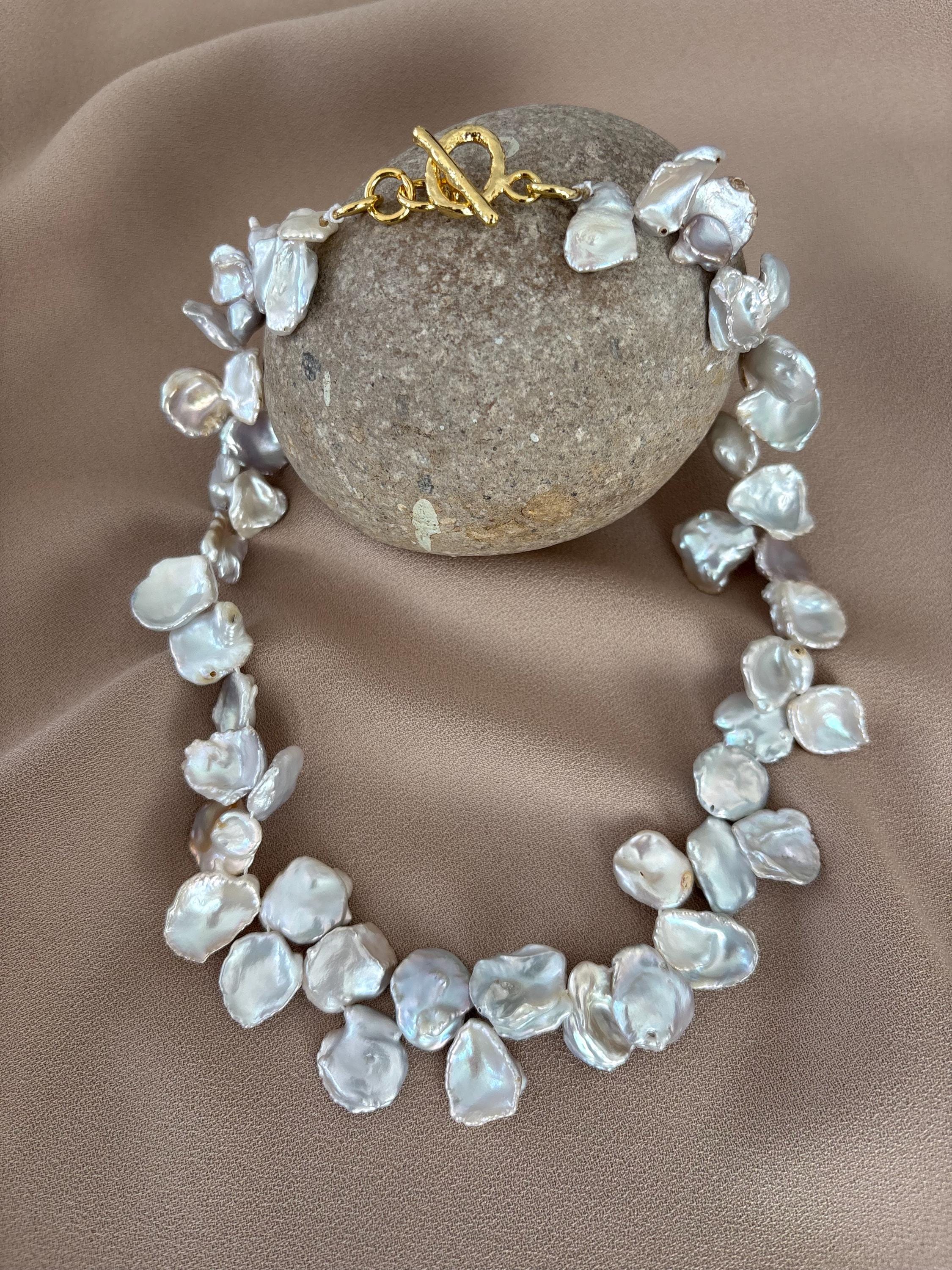 Doğal Yaprak İnci Kolye