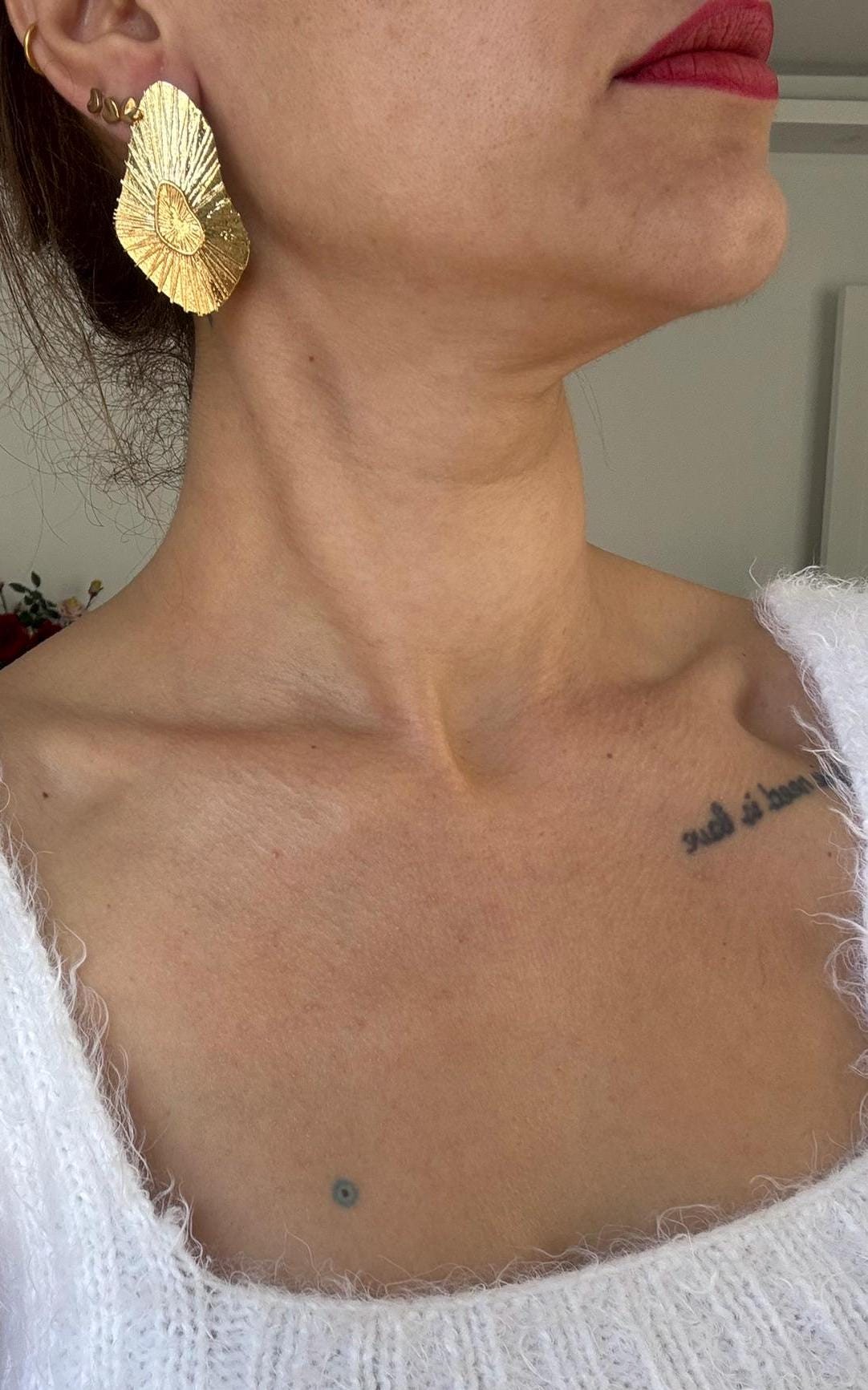 YENİ ! Özel Tasarım Döküm Küpeler, El Yapımı Bronz Küpeler