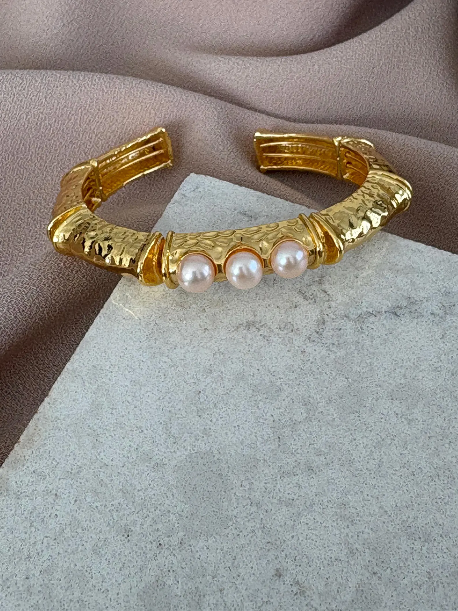 Üçlü Doğal İnci Bileklik