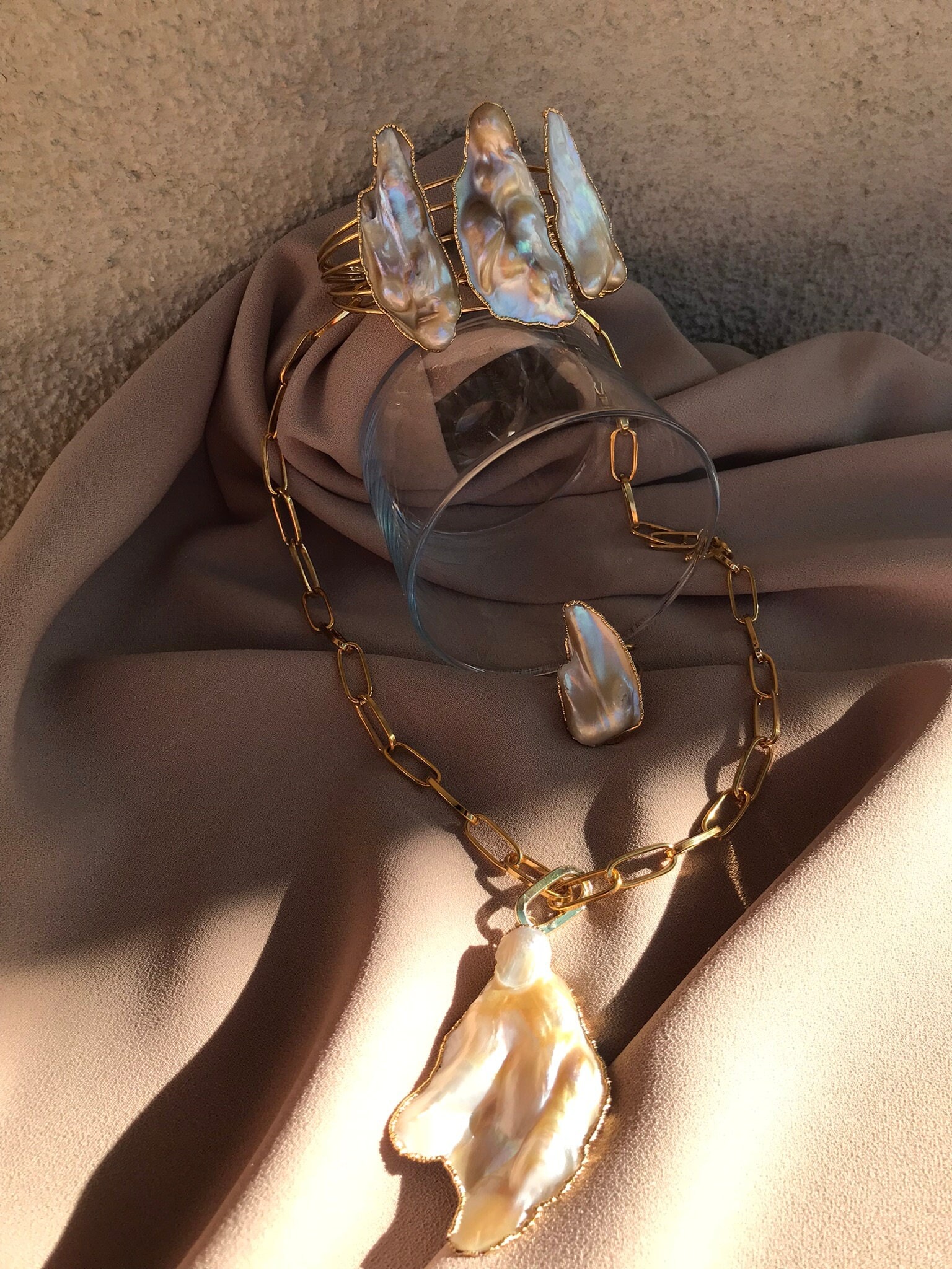 Düzensiz Kemik İnci Tasarım Bileklik