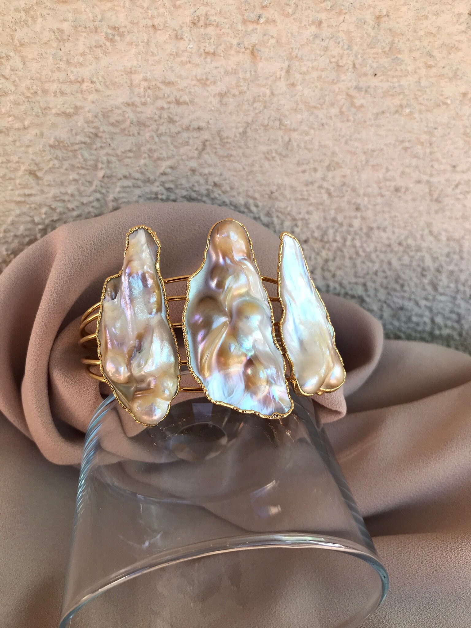 Düzensiz Kemik İnci Tasarım Bileklik