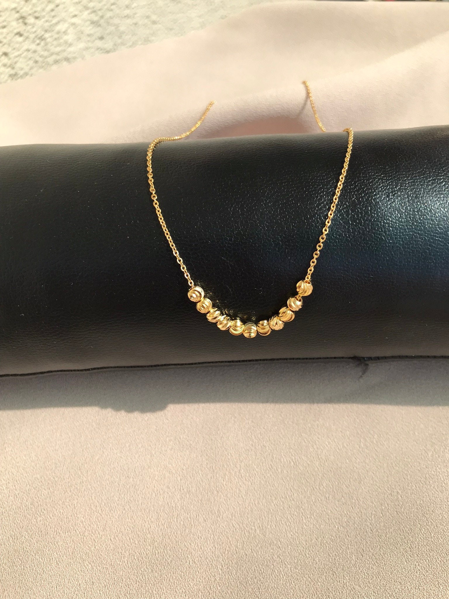 YENİ! Dorica Boncuklu Kolye, Altın Dorica Boncuklu Kolye