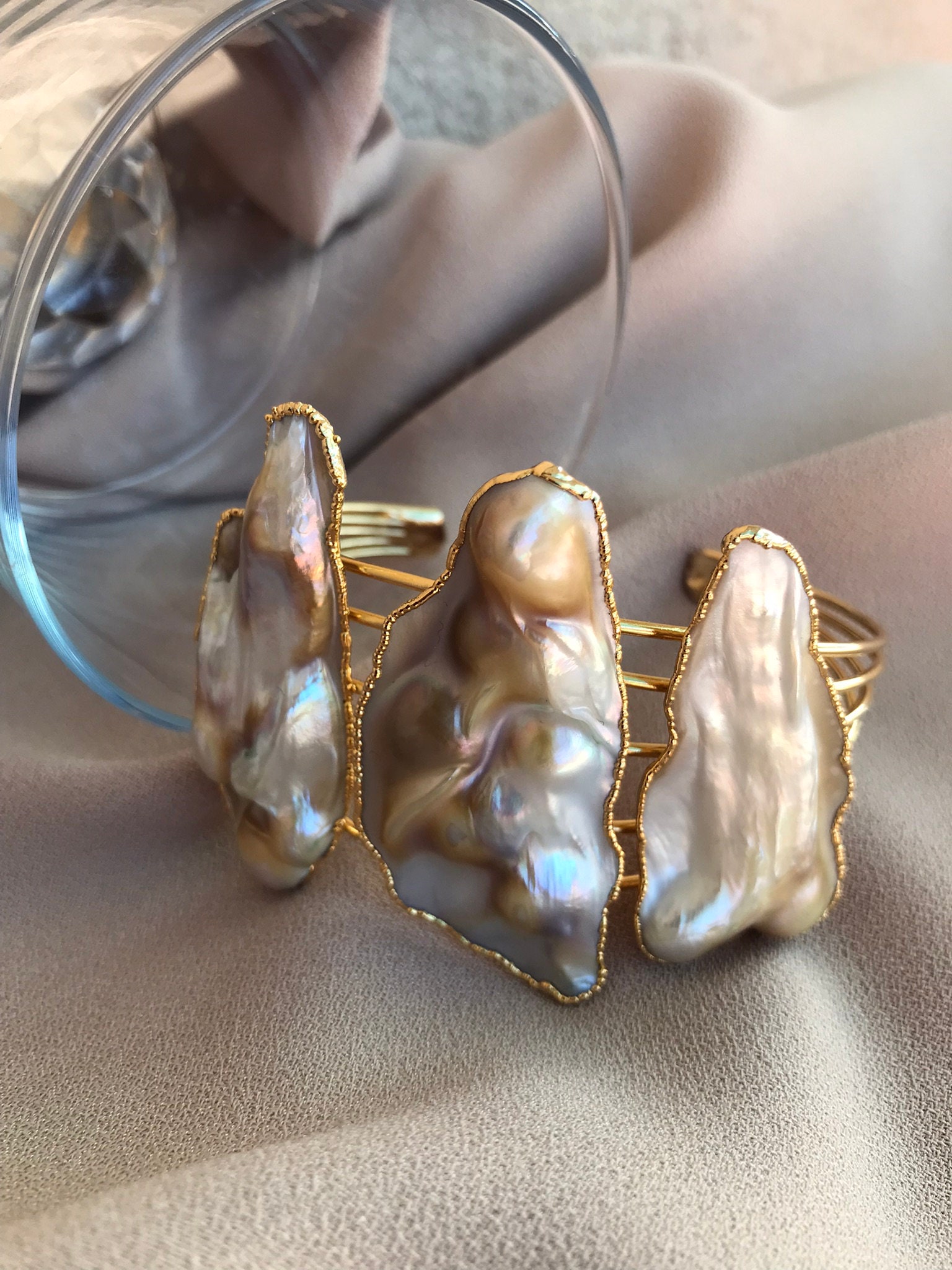 Düzensiz Kemik İnci Tasarım Bileklik