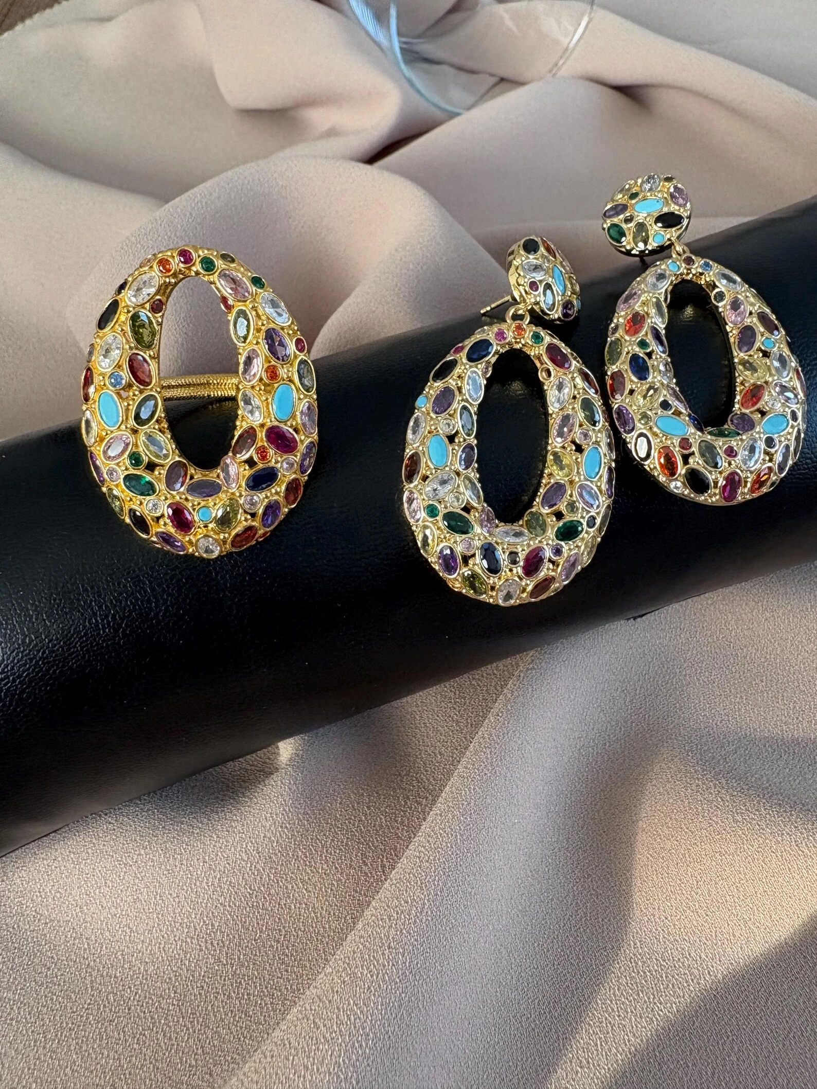 Mix Zirkon Taşlı Döküm İnci Kolye