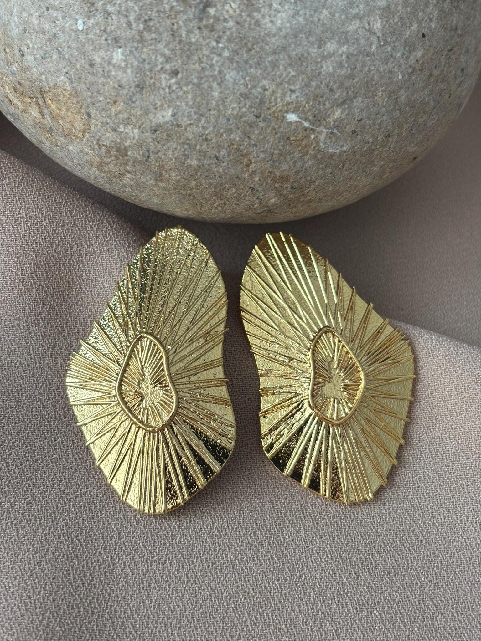 YENİ ! Özel Tasarım Döküm Küpeler, El Yapımı Bronz Küpeler