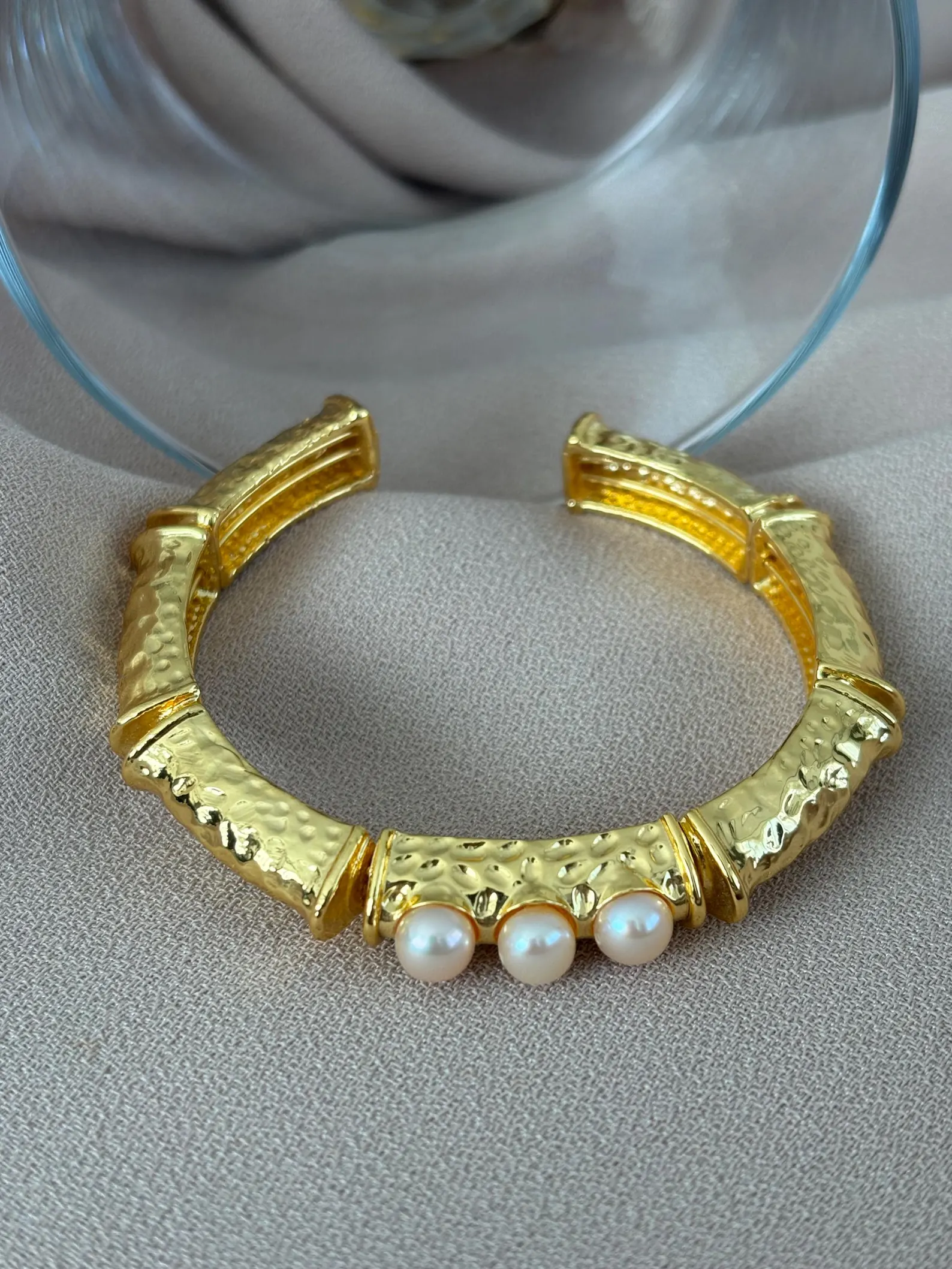 Üçlü Doğal İnci Bileklik