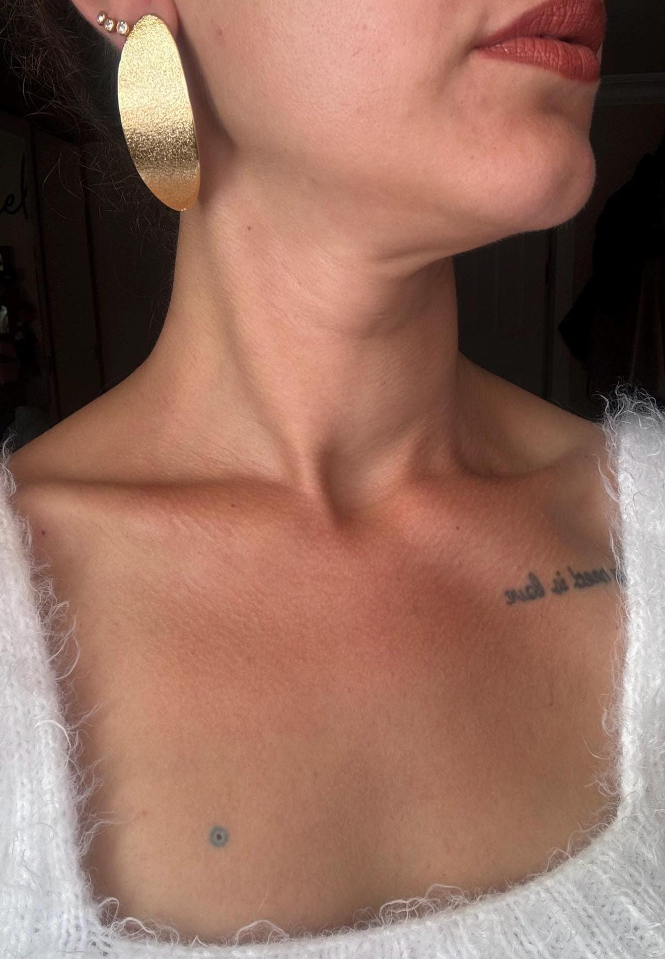YENİ ! Oval Desenli Döküm Küpeler, El Yapımı Bronz Küpeler