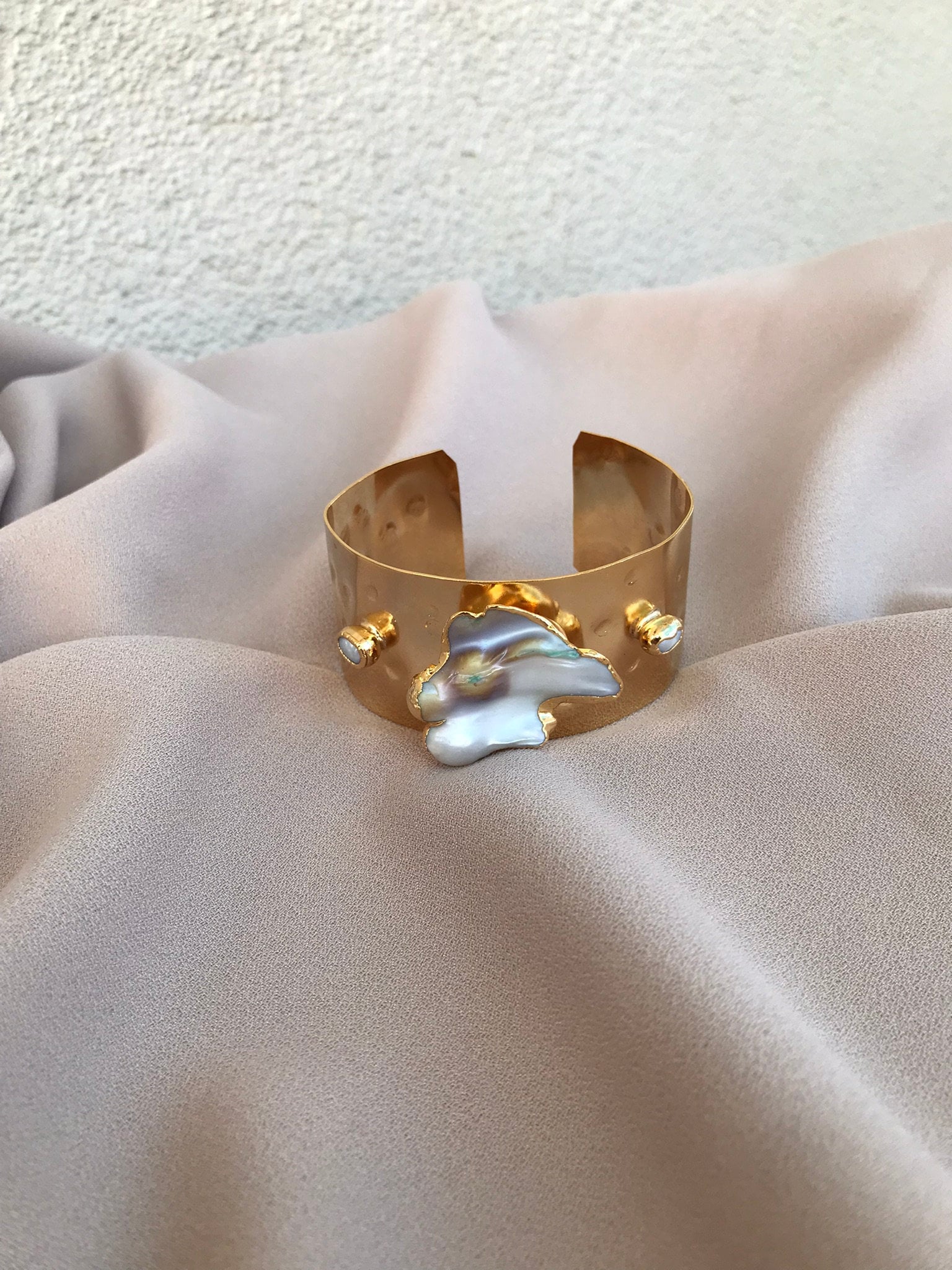 Kalın Düzensiz Barok İnci Bileklik