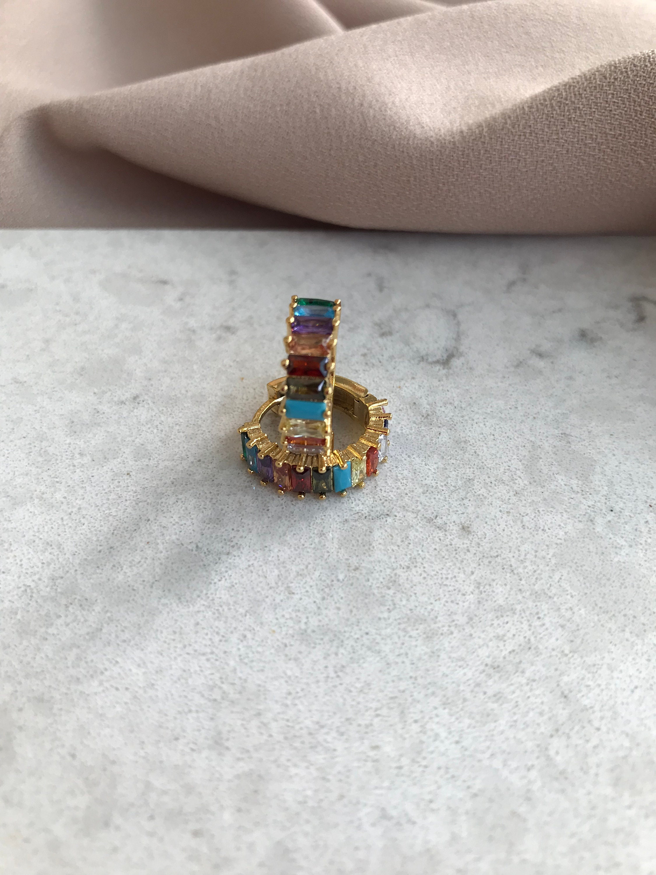 Gökkuşağı Mix Halka Küpe