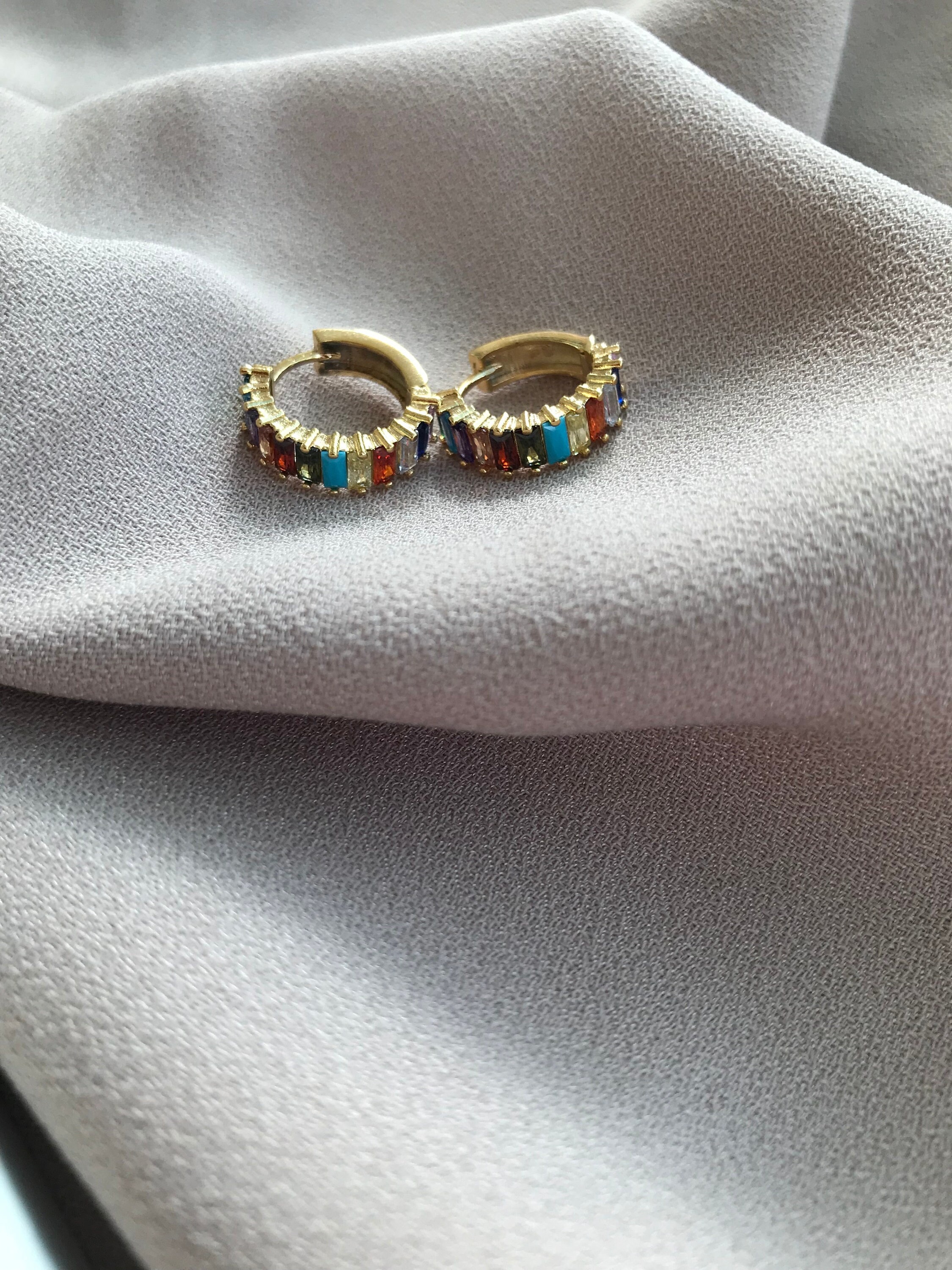 Gökkuşağı Mix Halka Küpe