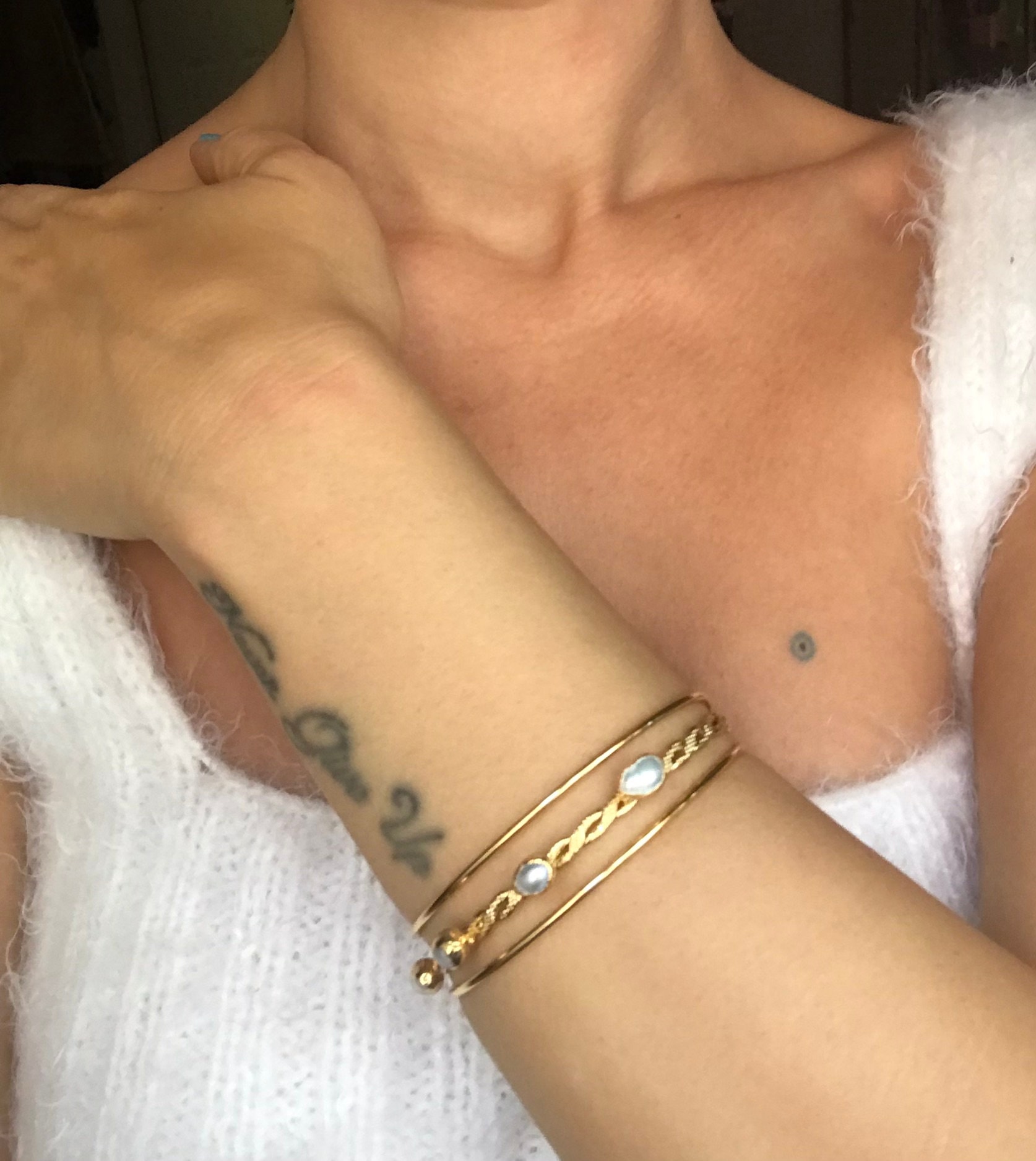 Burgulu Dört İnci Bileklik