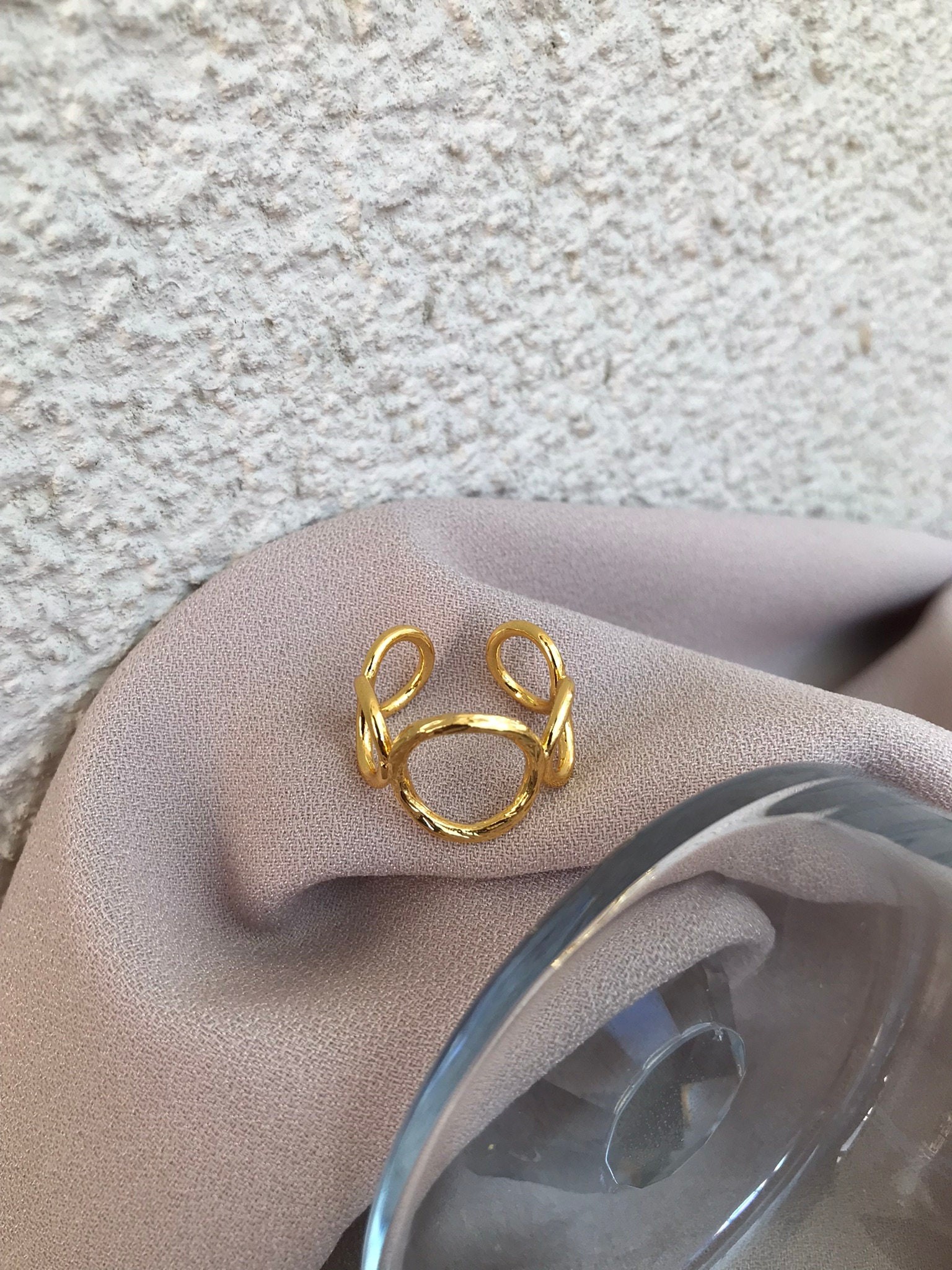 YENİ! Oval Tasarım Döküm Yüzük, Ayarlanabilir Döküm Yüzük