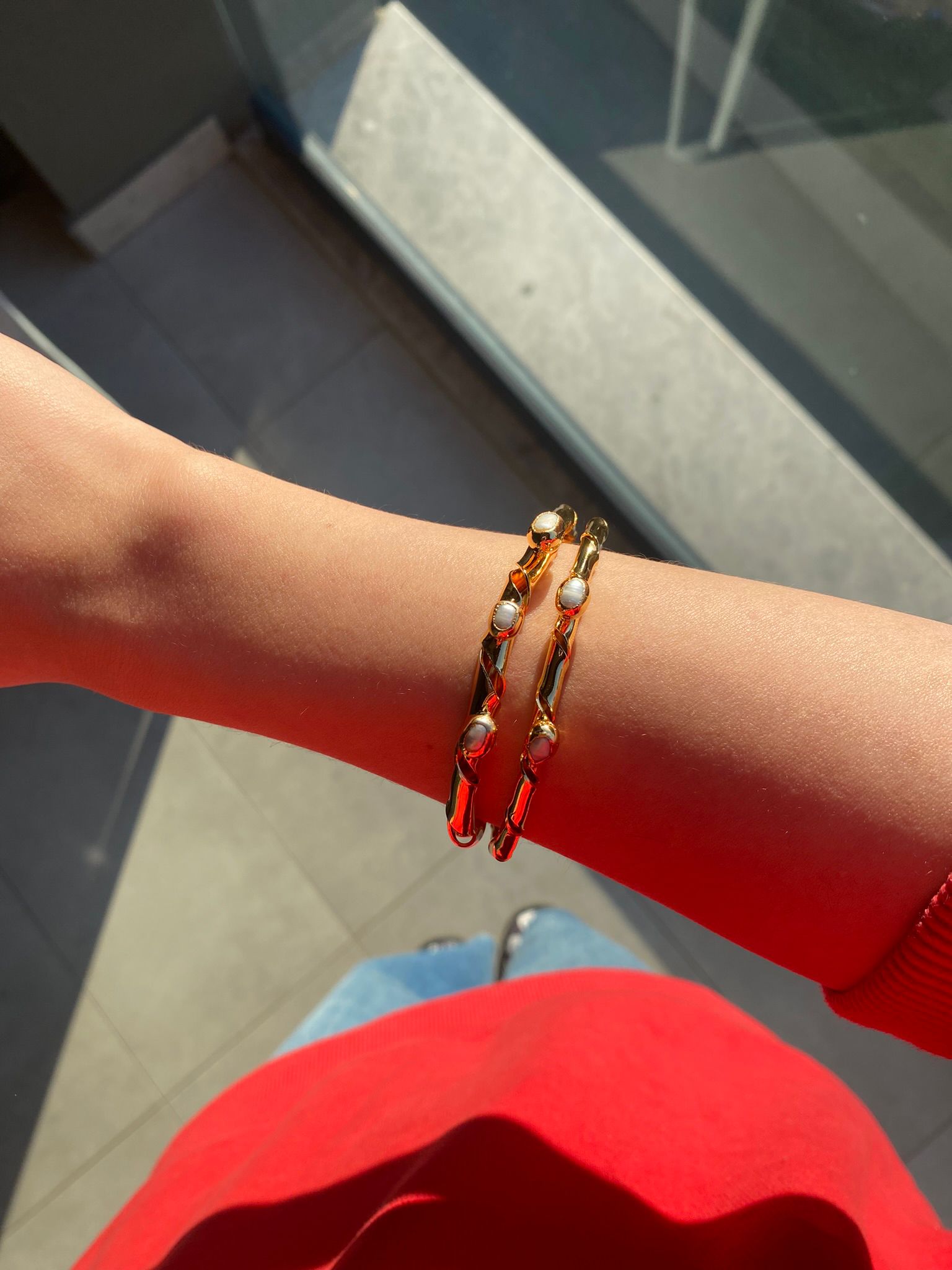 Arpa İnci Burgu Bileklik