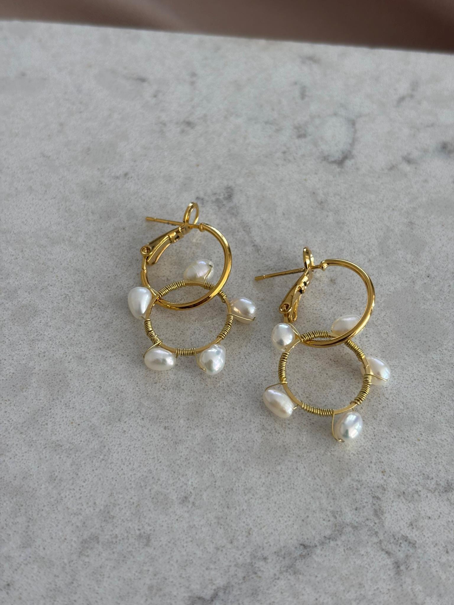 Tel Sarma İnci Küpe