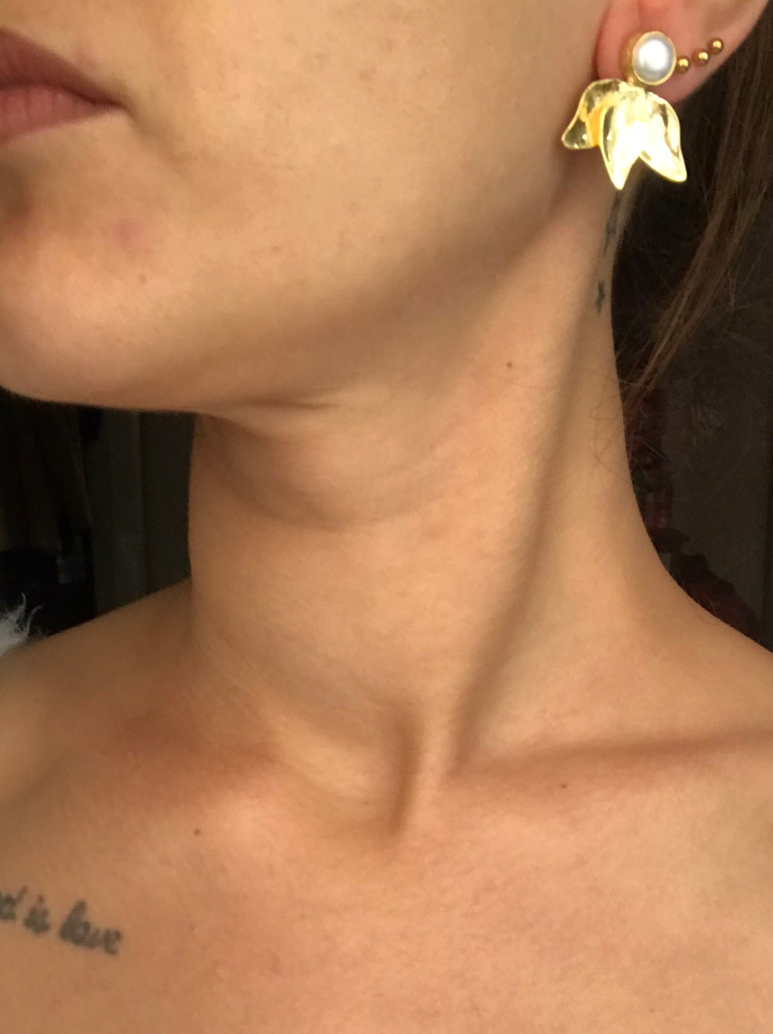 YENİ! Ters Lale Tasarım Küpeler, Barok İnci Benzersiz Küpeler