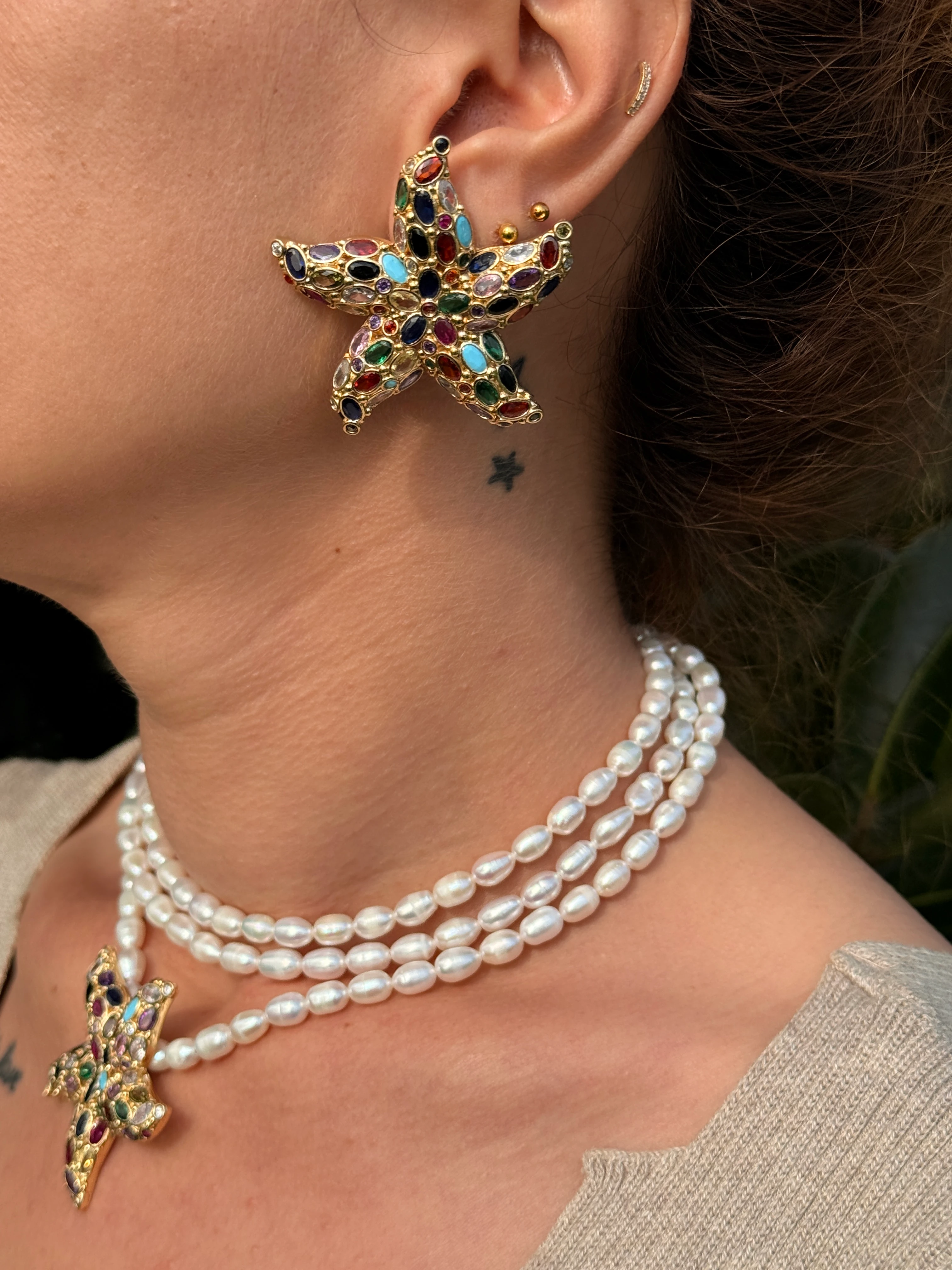 Deniz Yıldızı Zirkon Set